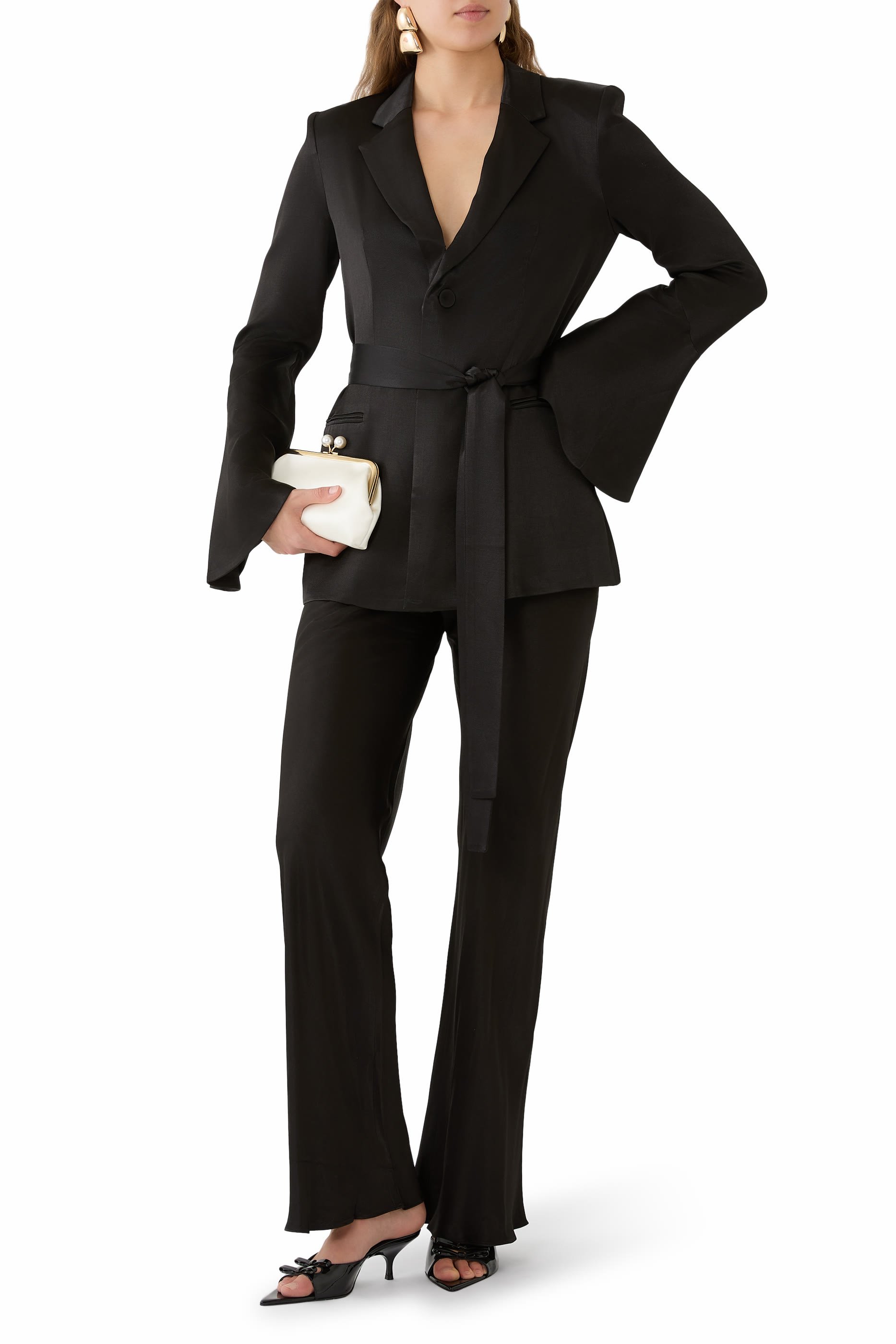  La Lune Bias Cut Pants