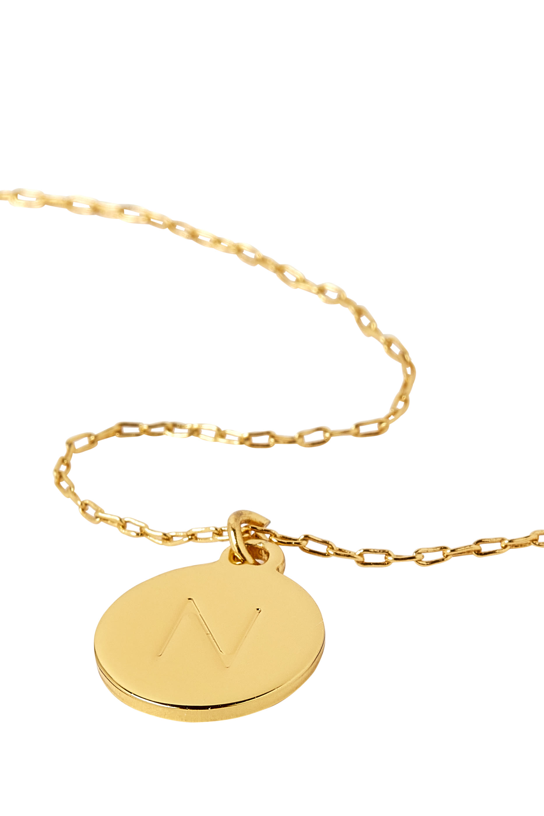 Initial &lsquo;N&rsquo; Mini Pendant