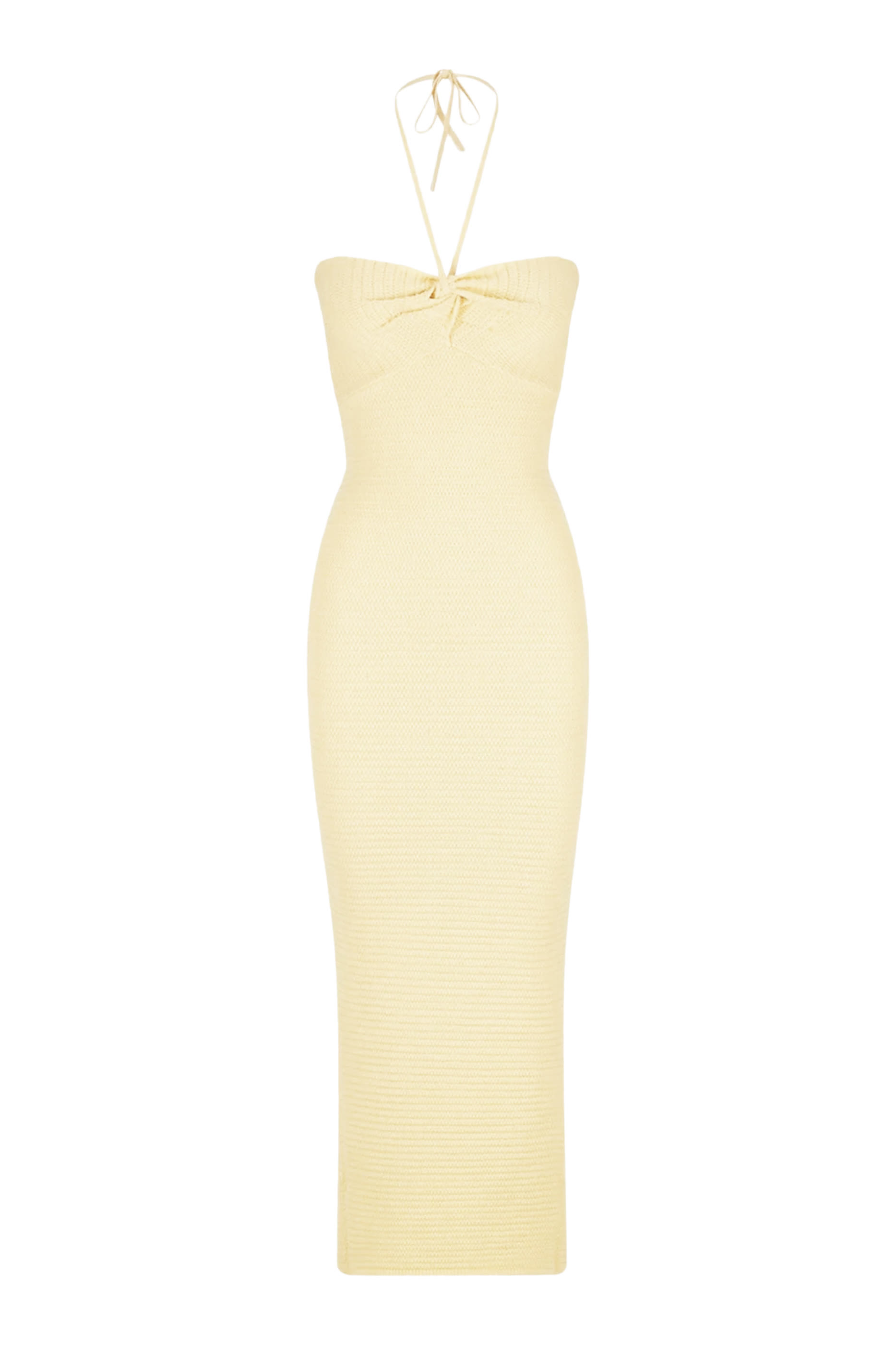 Eve Twist Front Halter Midi Dress