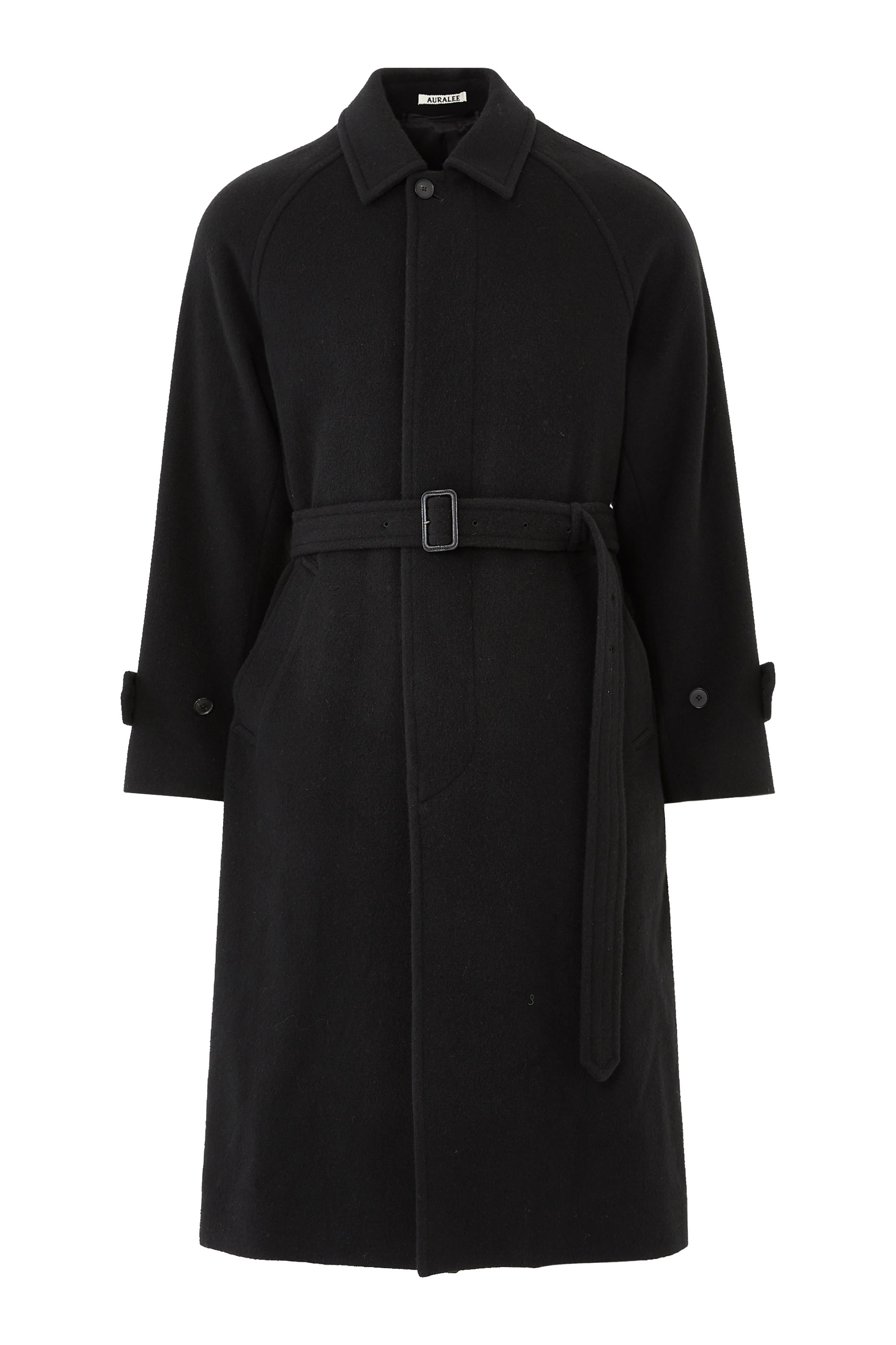 Cashmere Wool Mosser Soutien Collar Coat