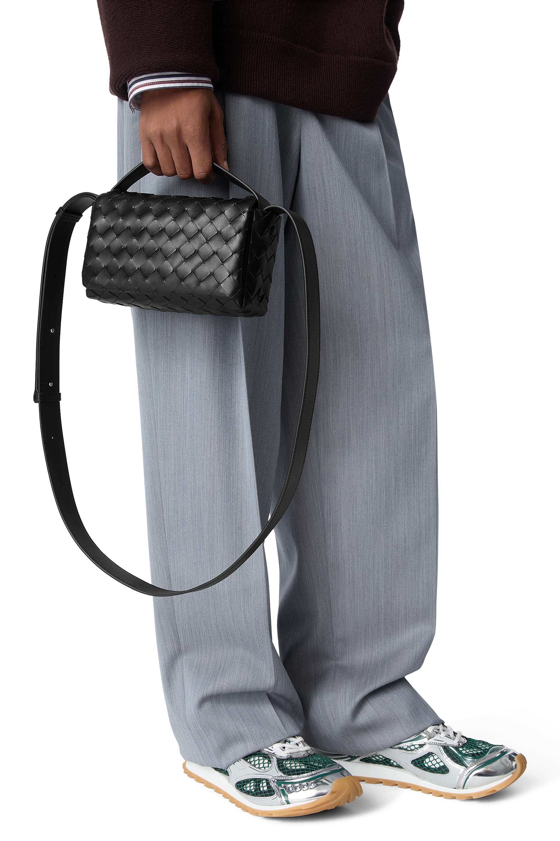 Intrecciato Mini Bag With Flap