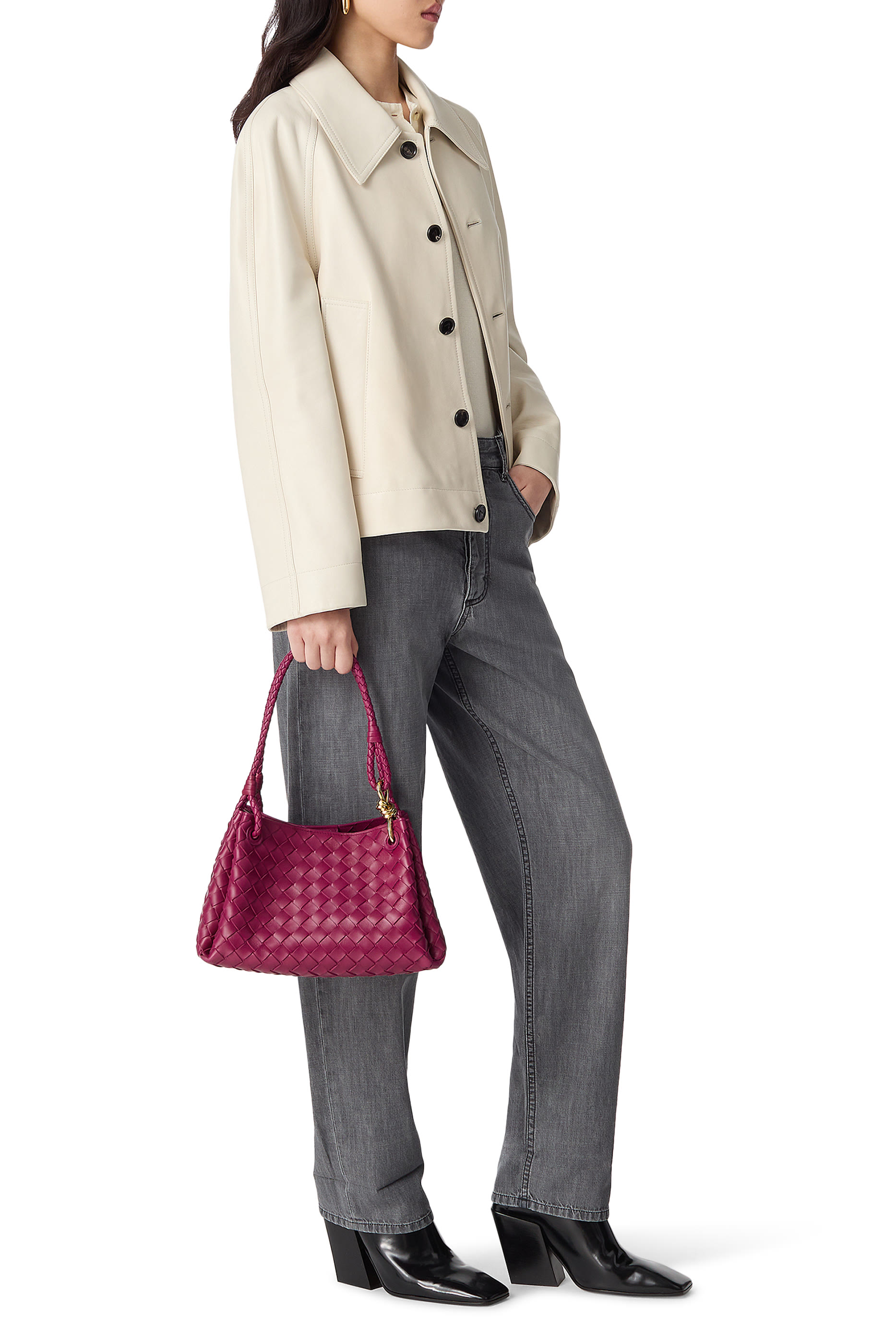 Intrecciato Large Parachute Shoulder Bag