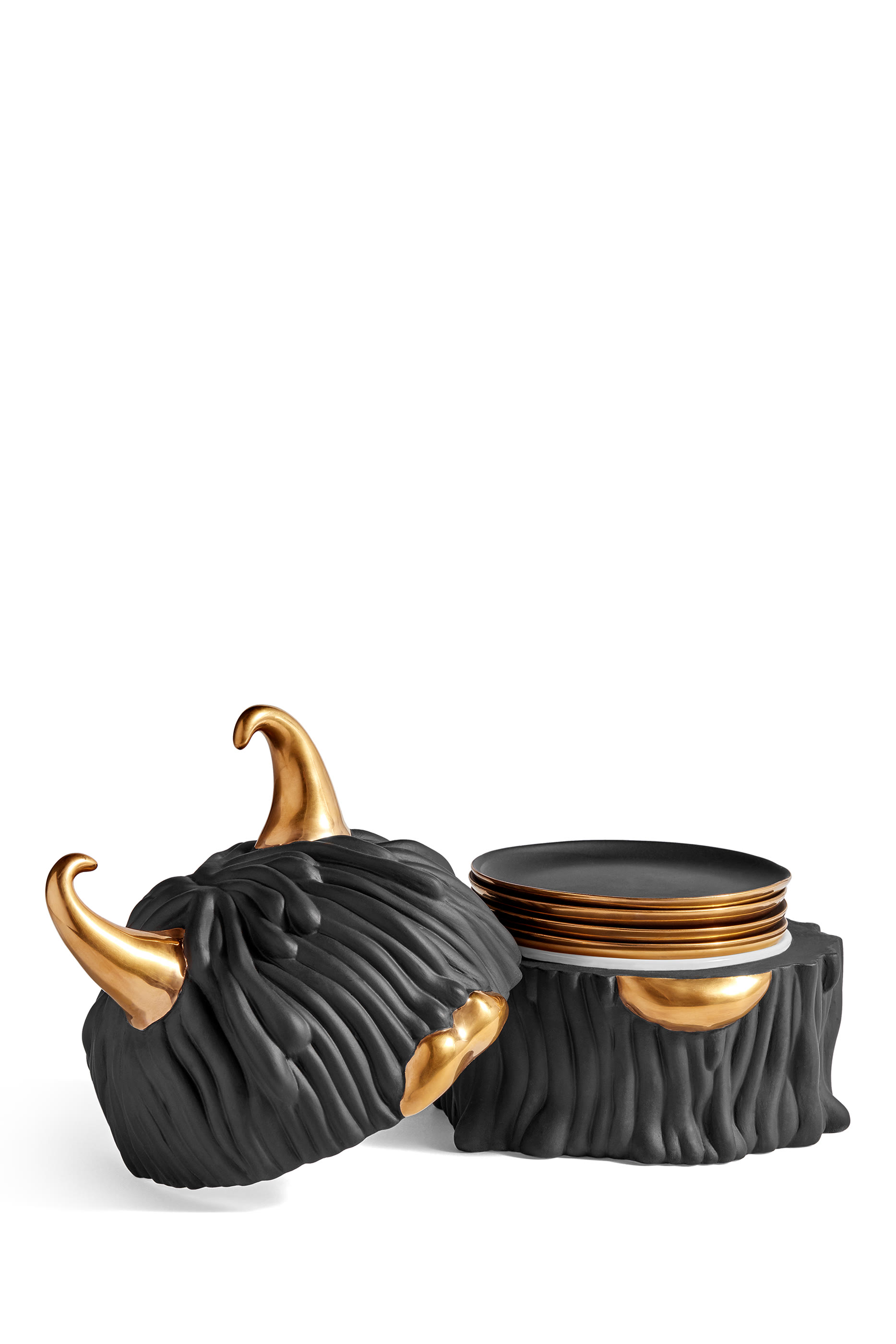 Haas Lynda Box and Plate, Set of 4