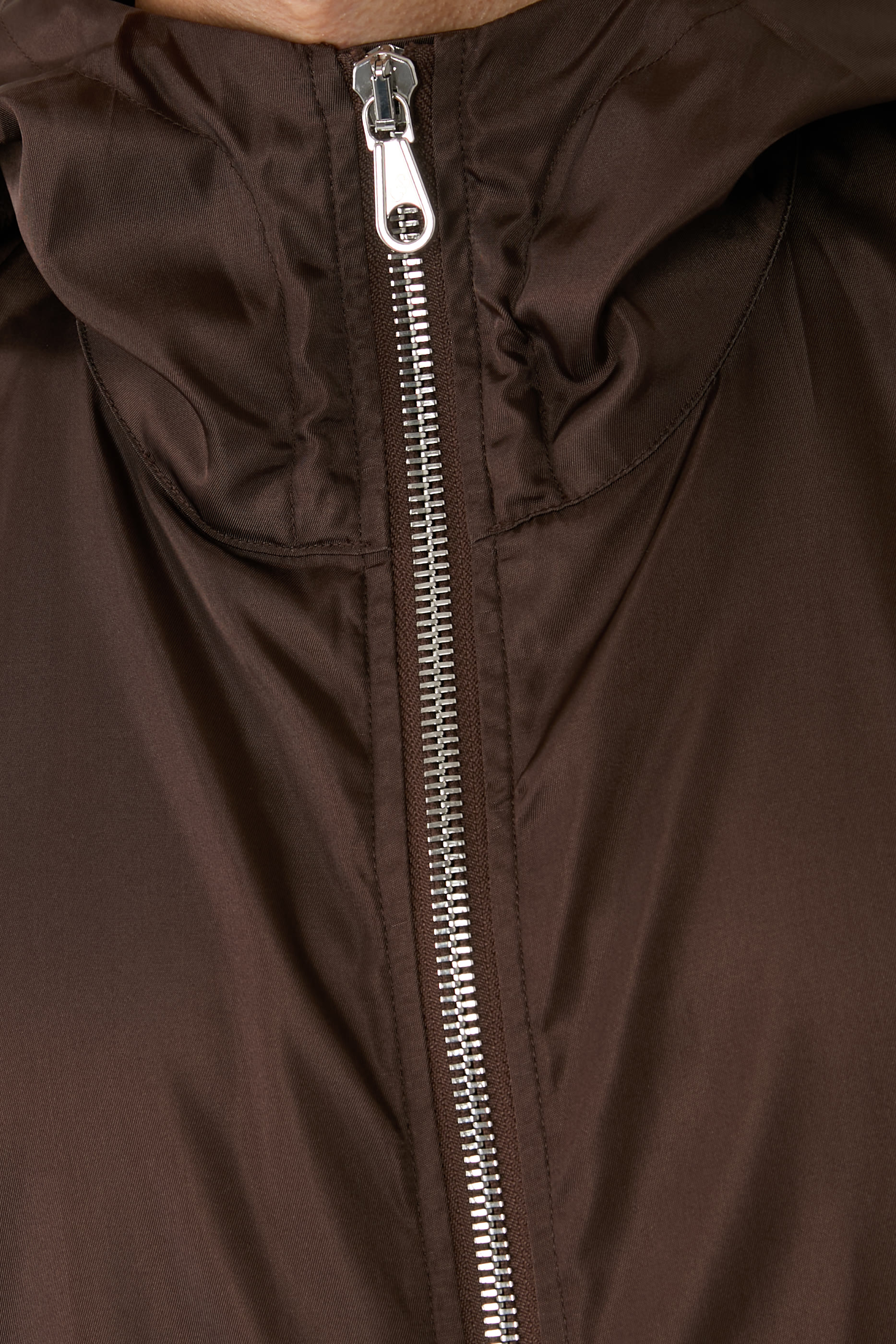  Hooded Nylon Windbreaker Jacket