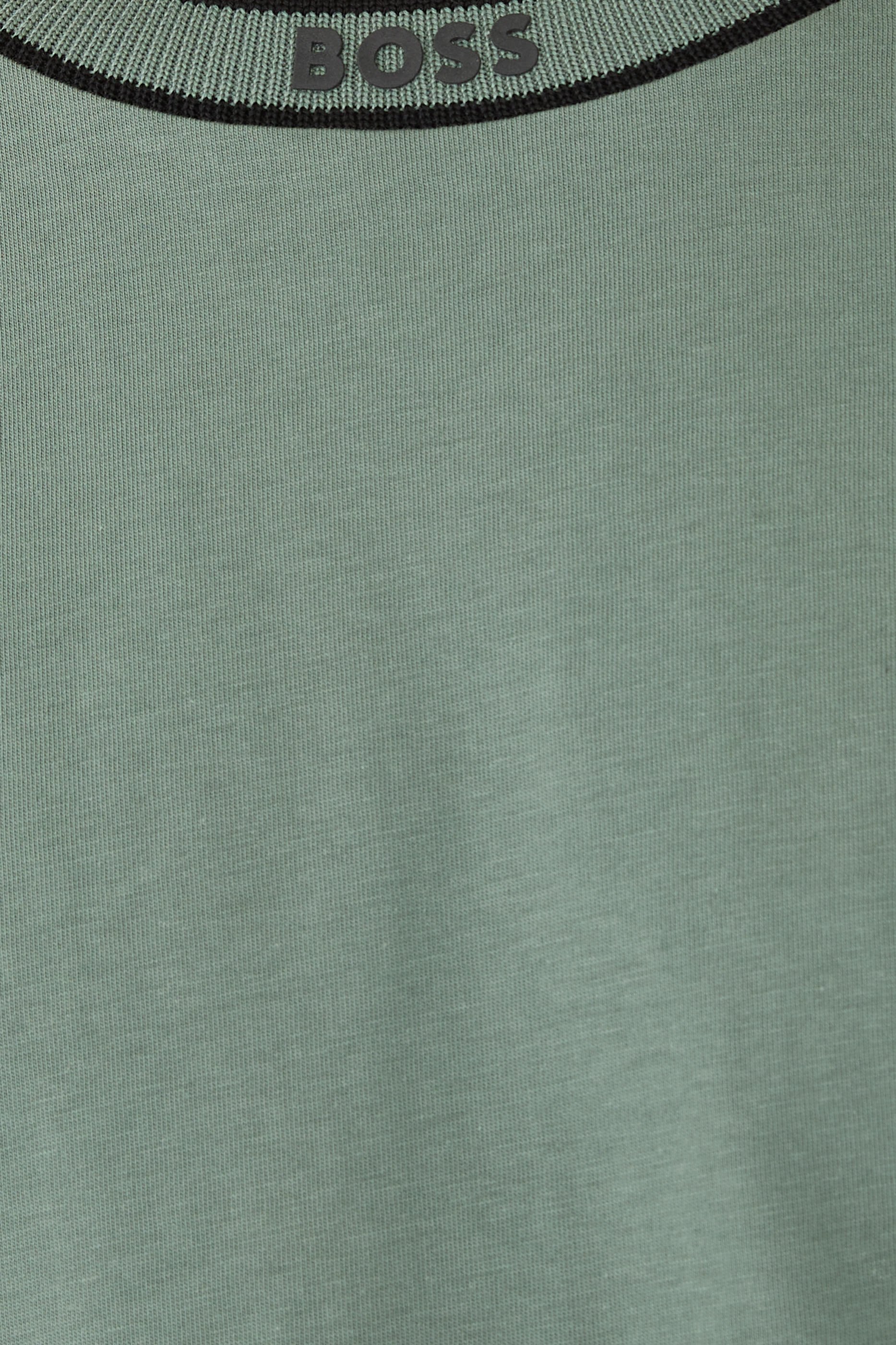 Logo Stripe Collar T-Shirt