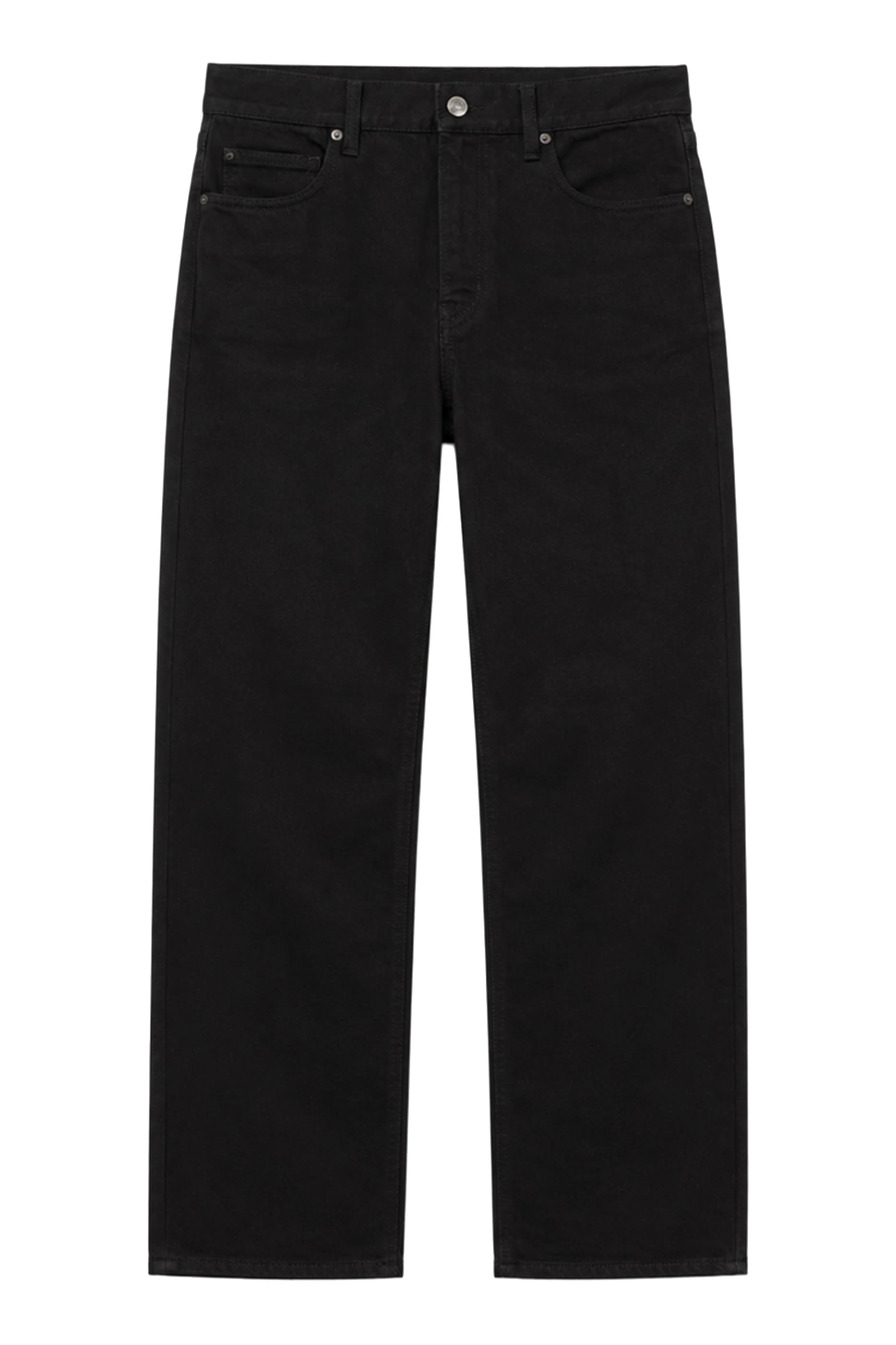 Embroidered Cotton Denim Pants