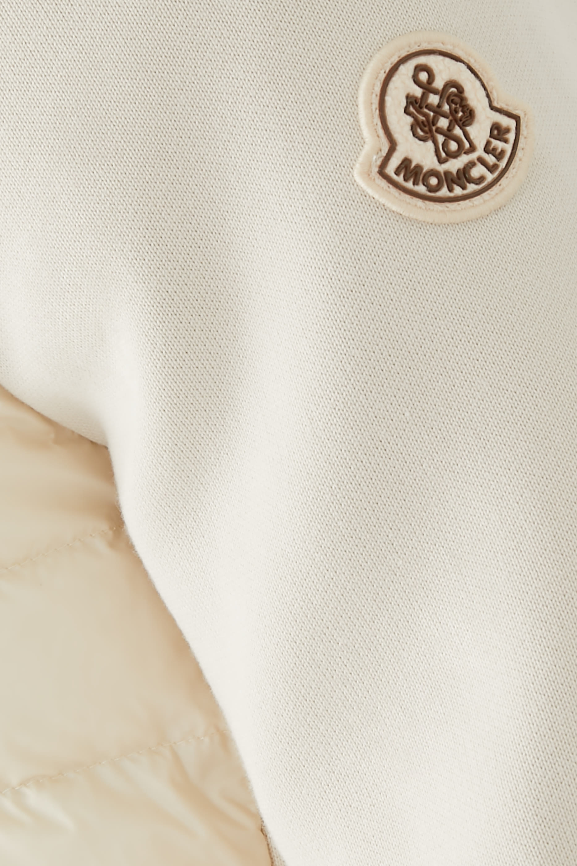 Padded Wool Zip-Up Cardigan