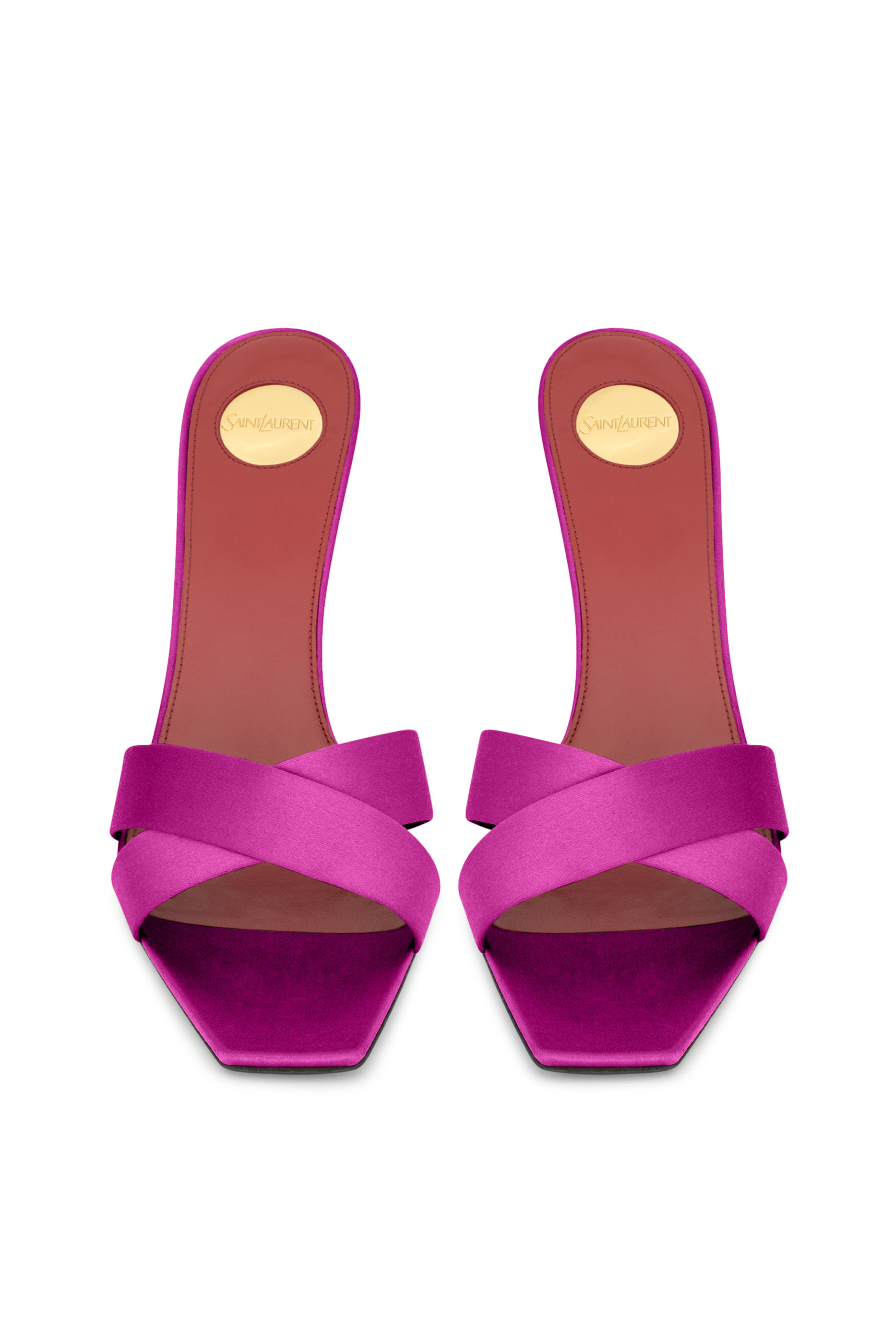 Opyum 85 Mules in Satin Crepe