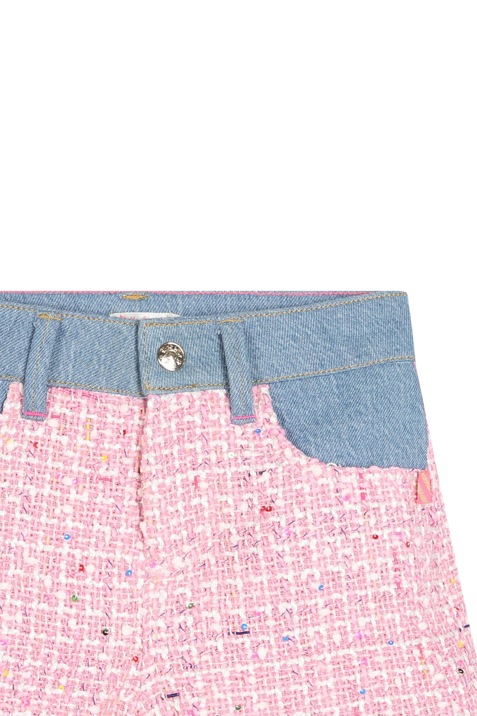 Kids Tweed Shorts with Denim Trim