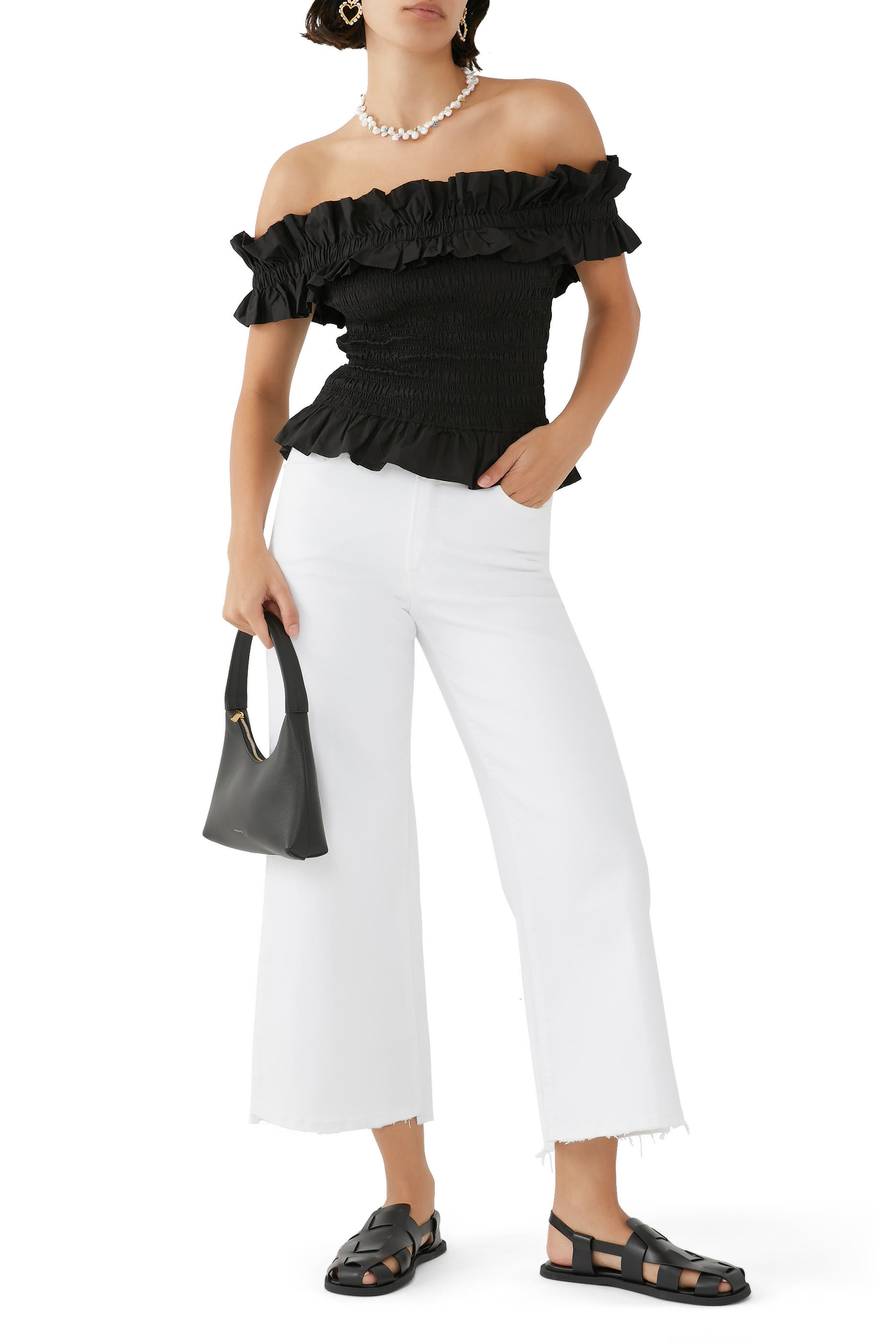 Good Waist Palazzo Crop Jeans