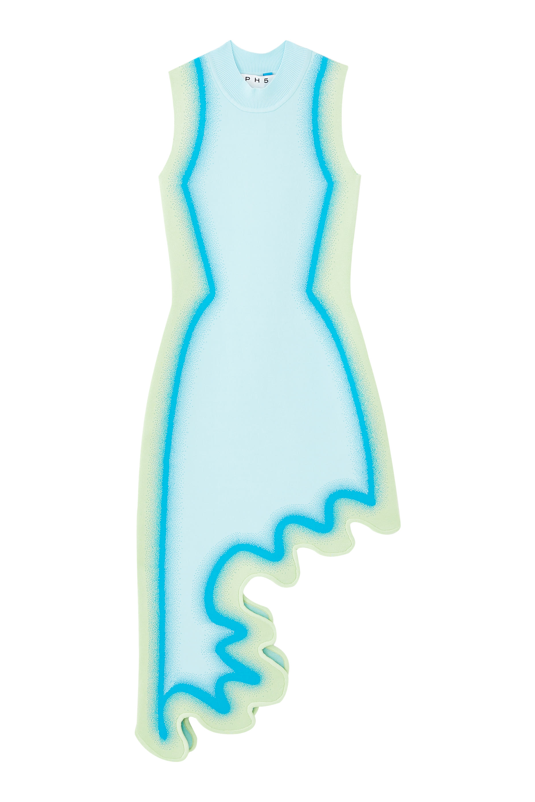 Brooklyn Wavy Asymmetric Dress