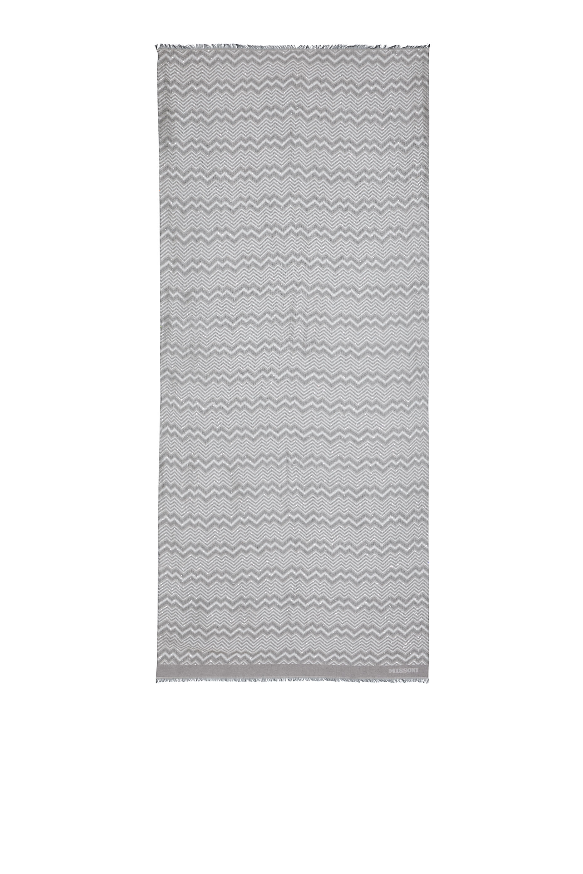 Zig Zag Sequinned Scarf 