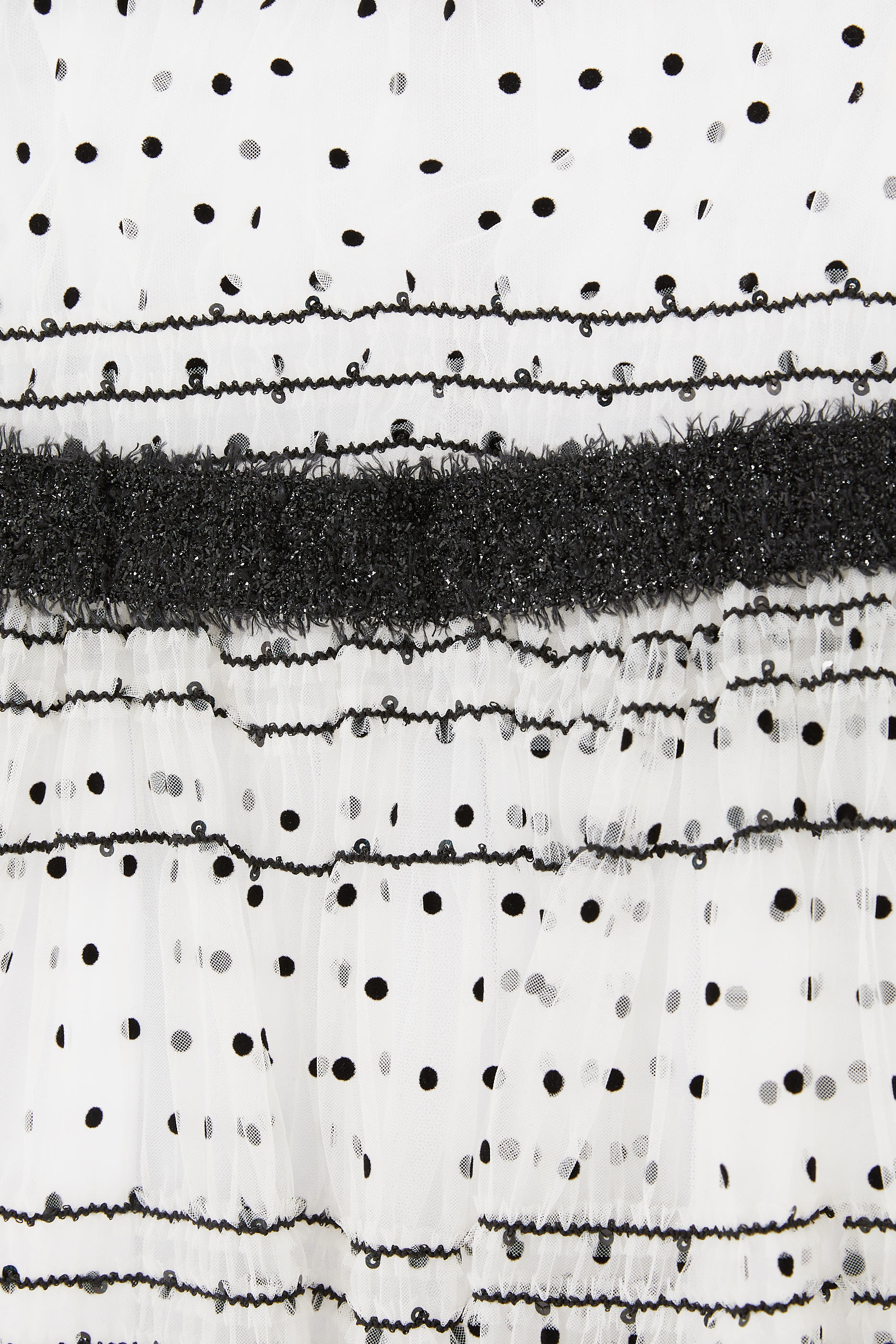 Kids Striped Polka-Dot Tulle Dress