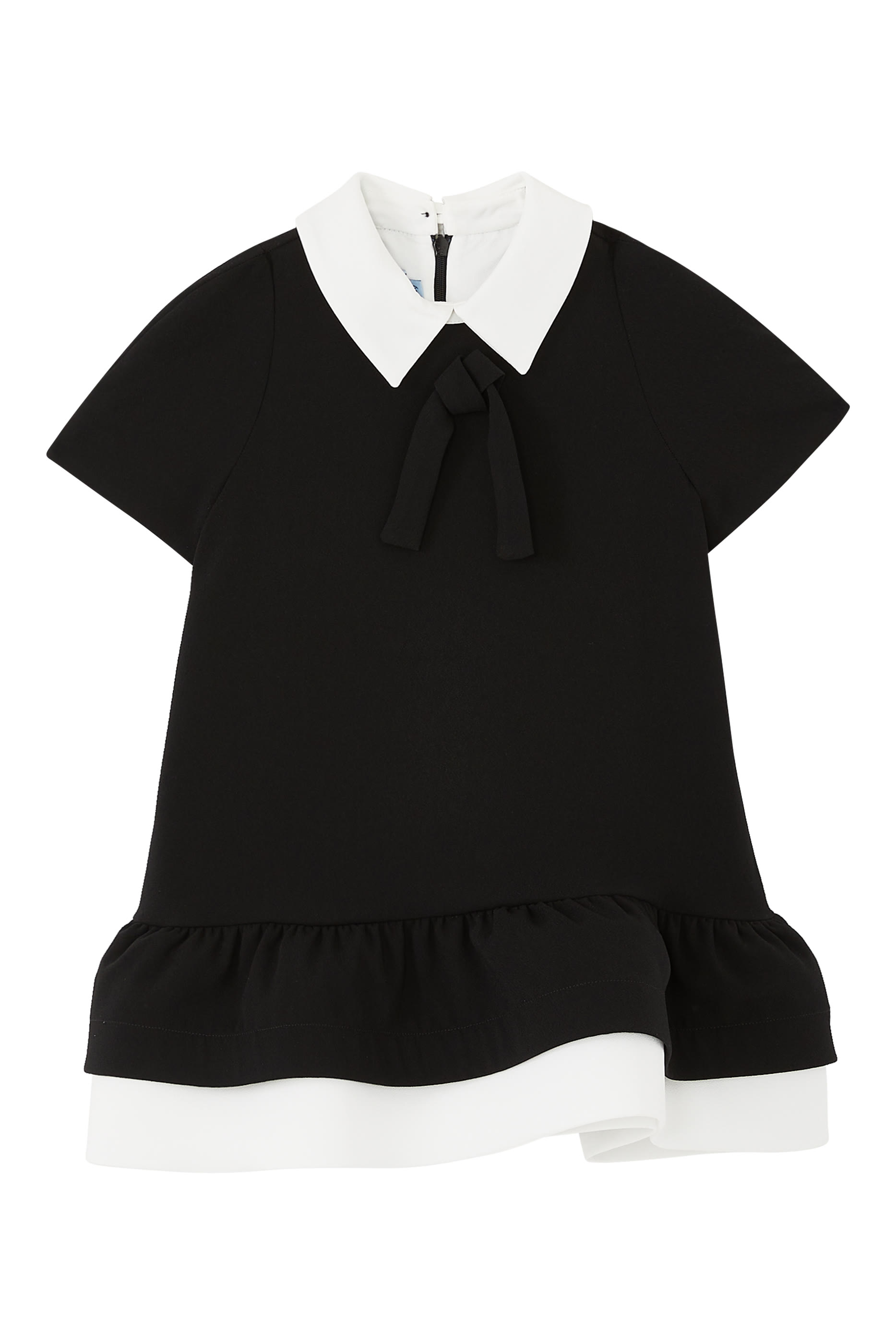 Kids Flounce Crepe Dress