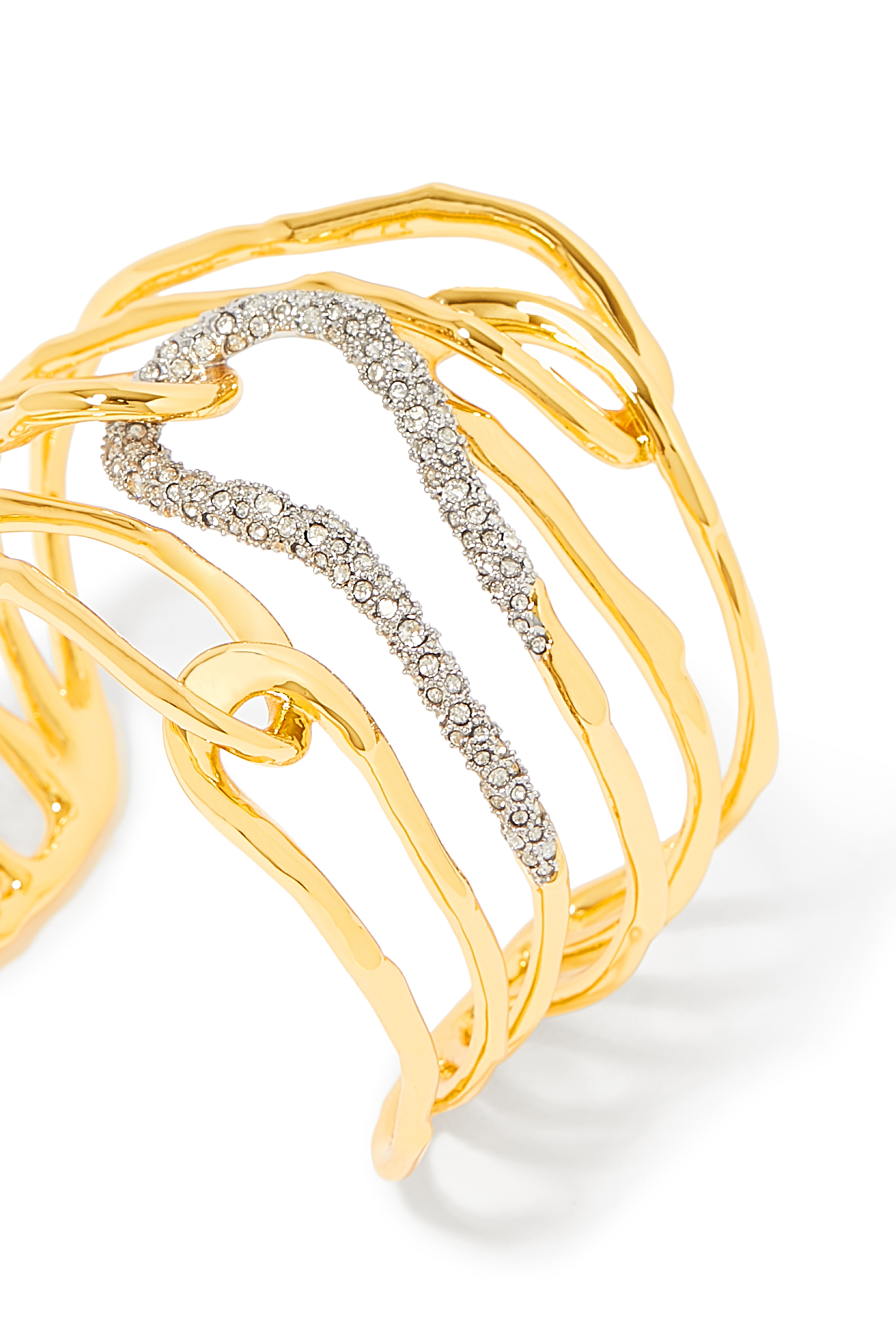 Solanales Large Twisted Cuff Bracelet