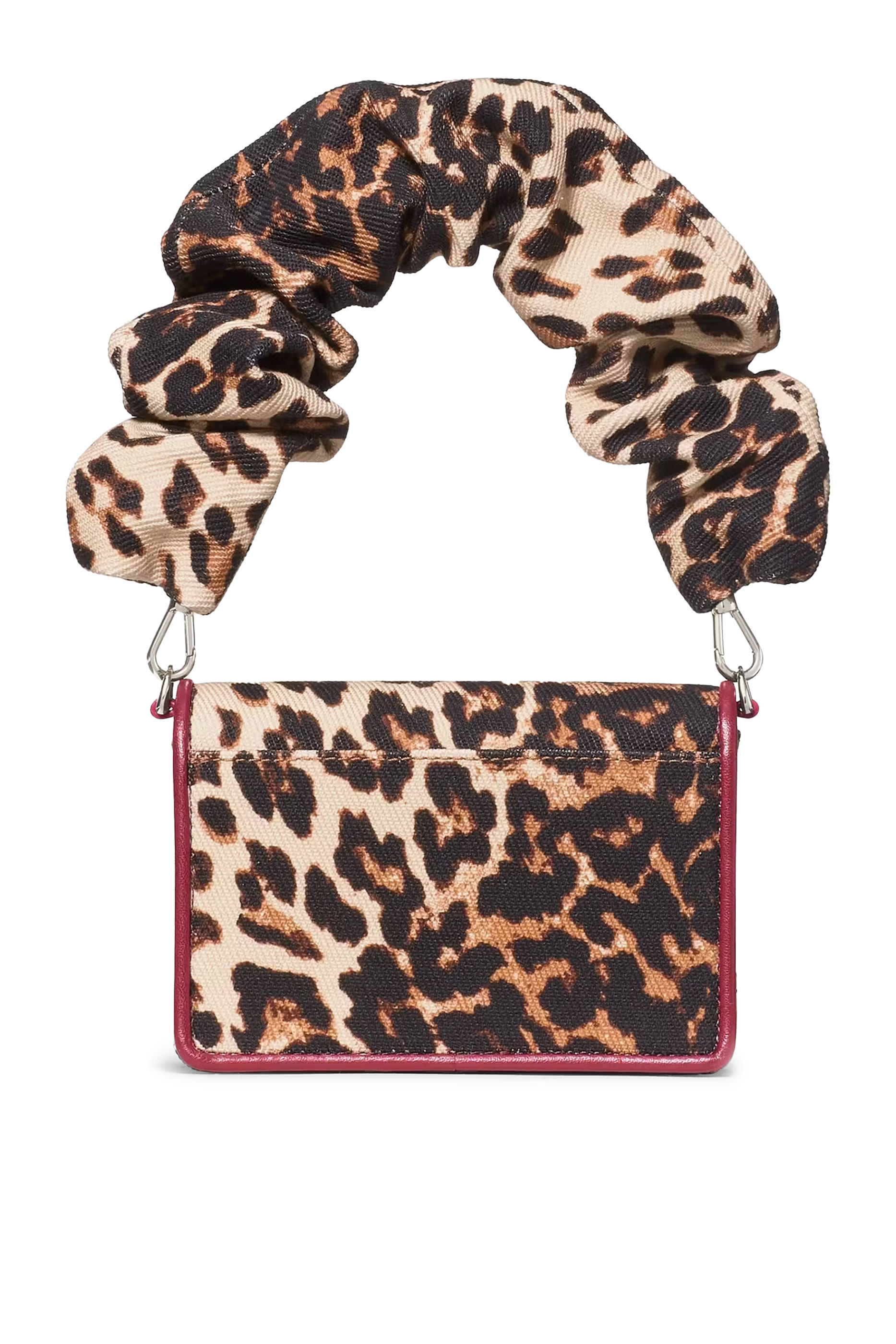Natasha Leopard Scrunch Strap Mini Bag