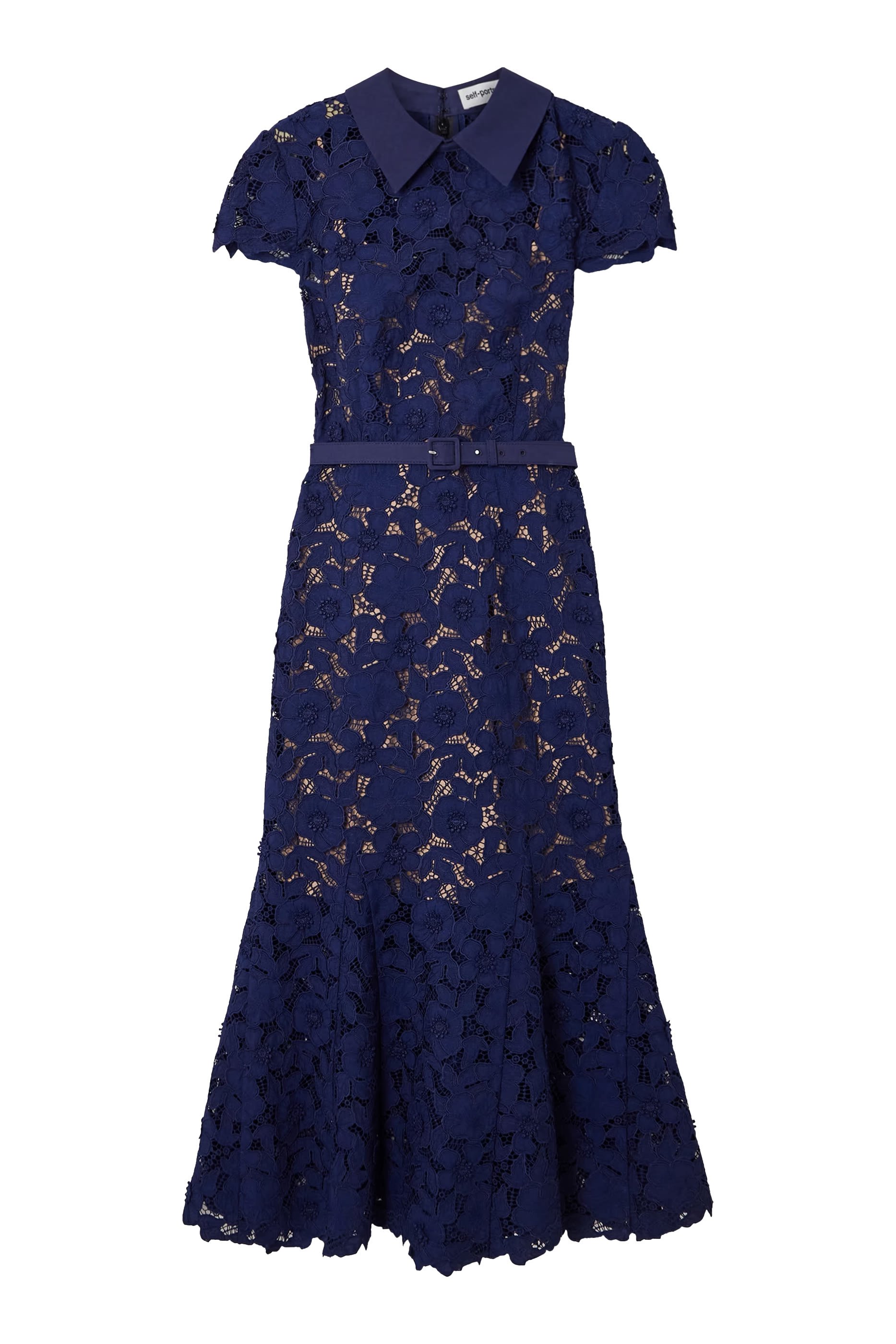 Guipure Lace Midi Dress