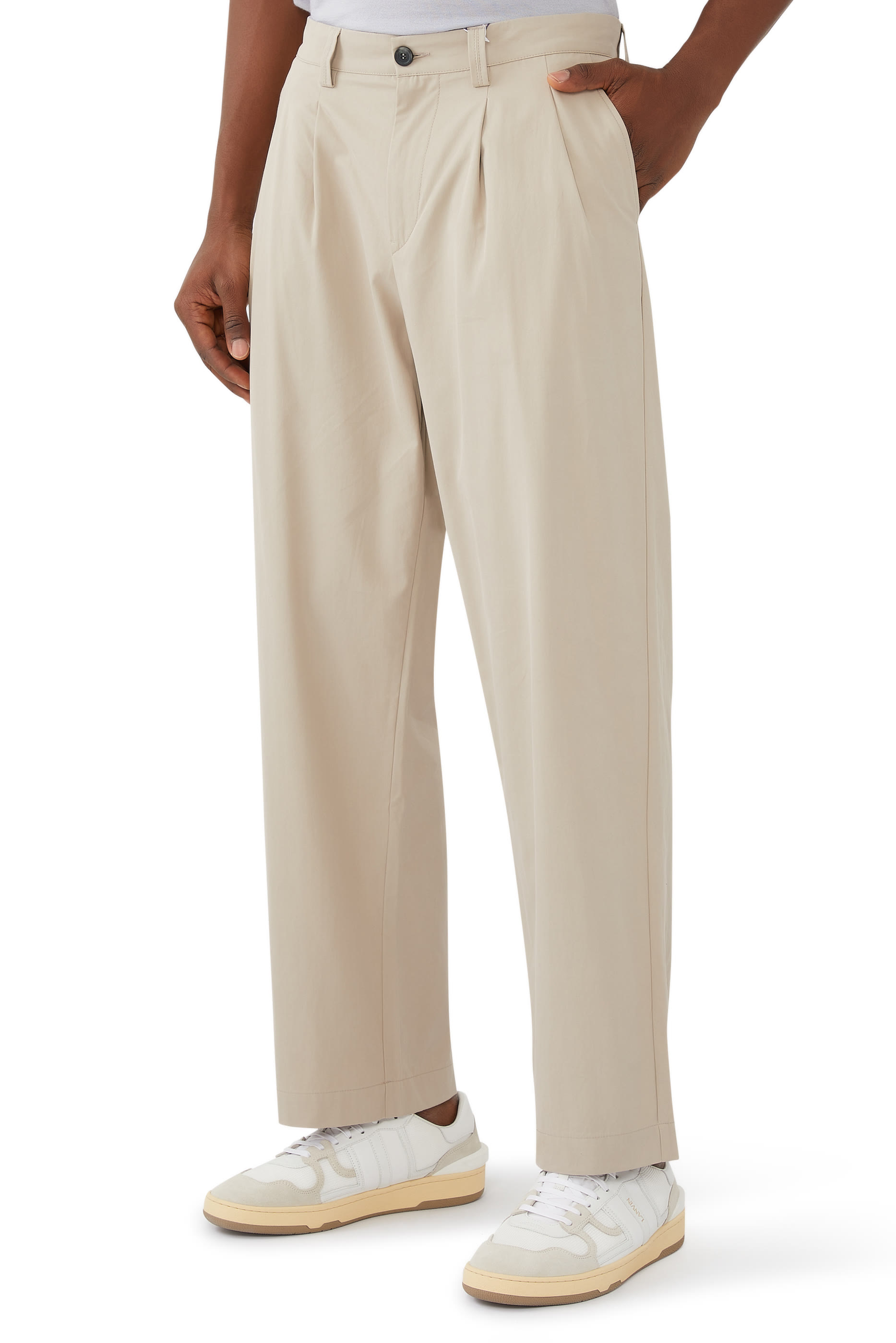 Wide Fit Cotton Pants