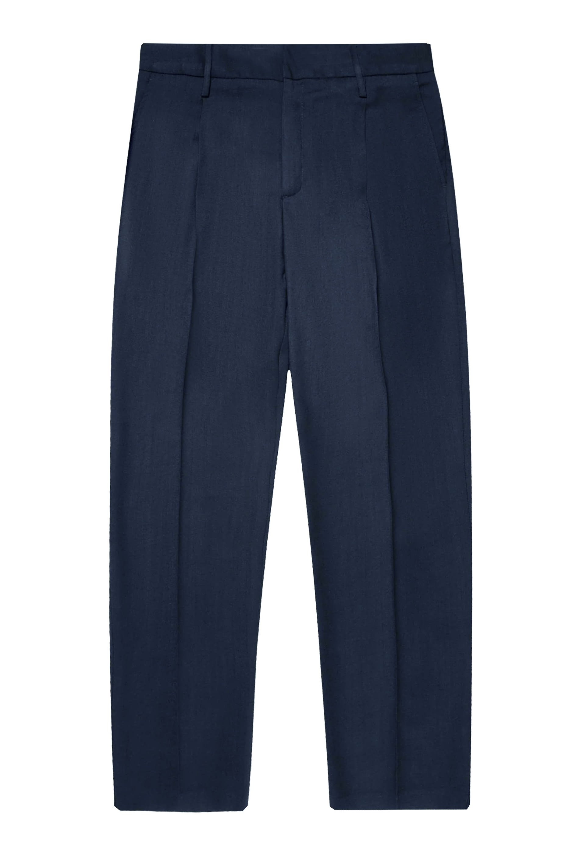 Pleated Wool Twill Trouser