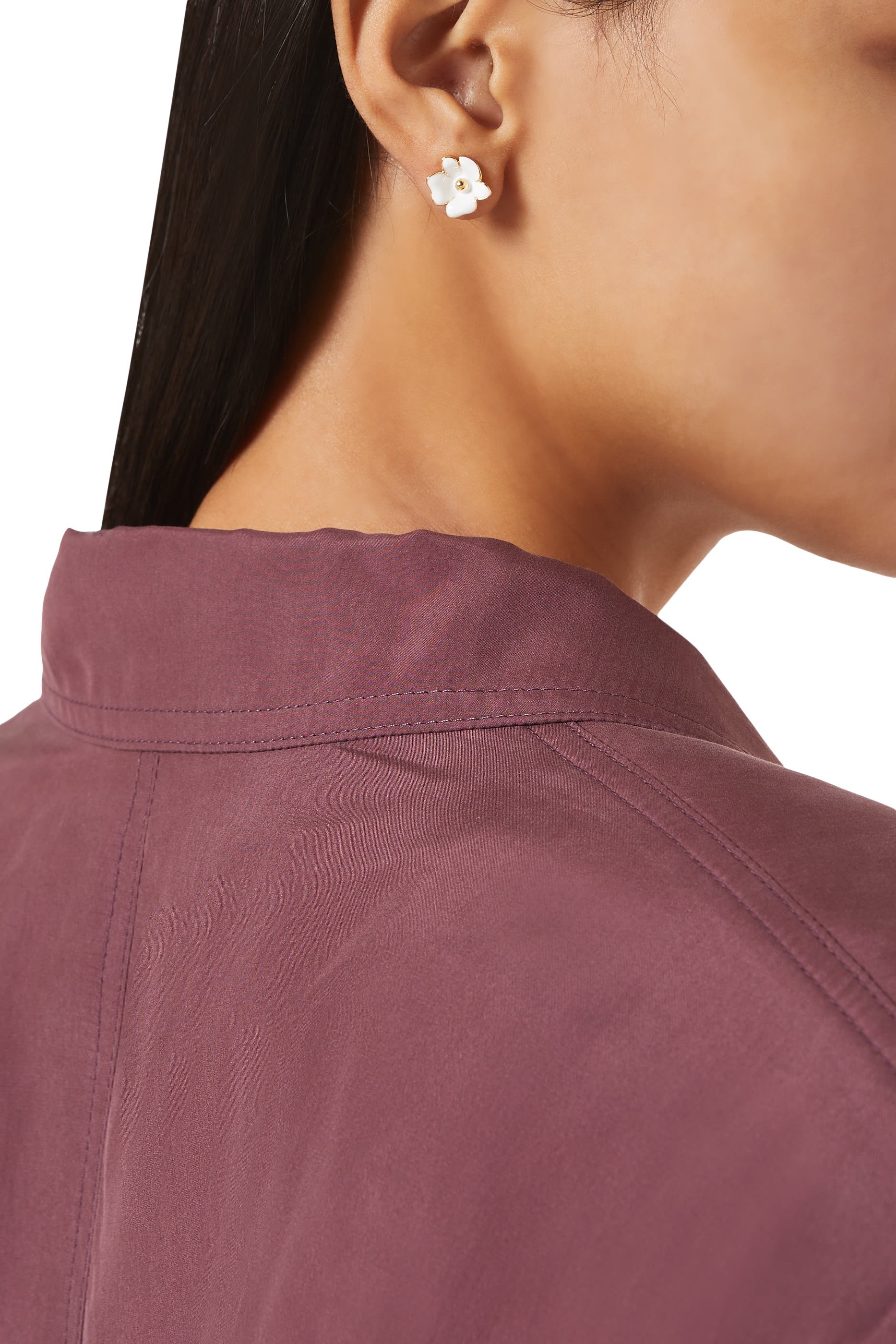 Bloom Flower Studs, Enamel & Titanium Posts