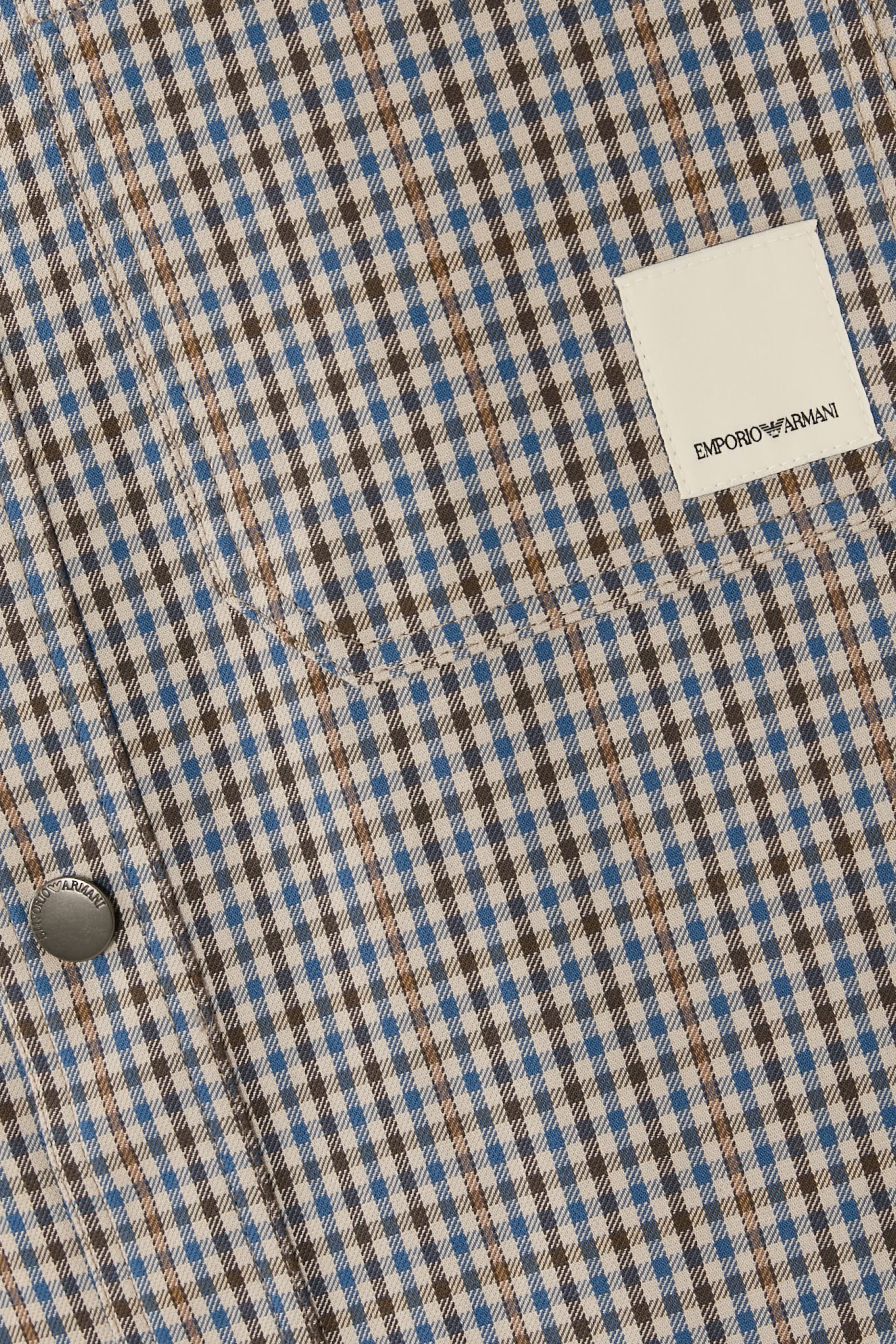 Eagle Club Check Motif Reversible Blouson