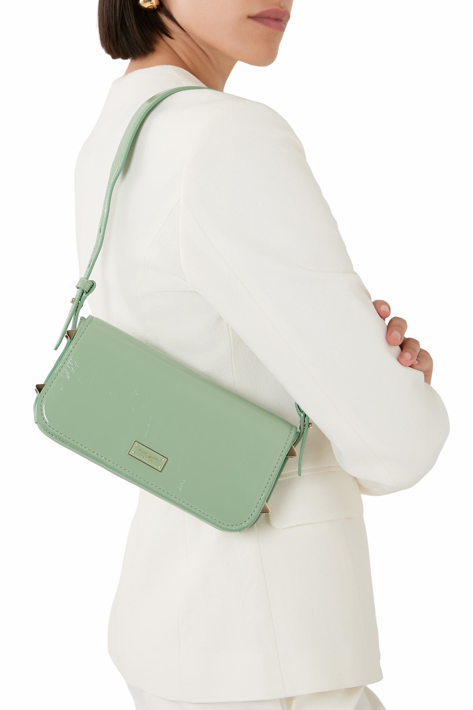 Liv Crinkle Patent Shoulder Bag