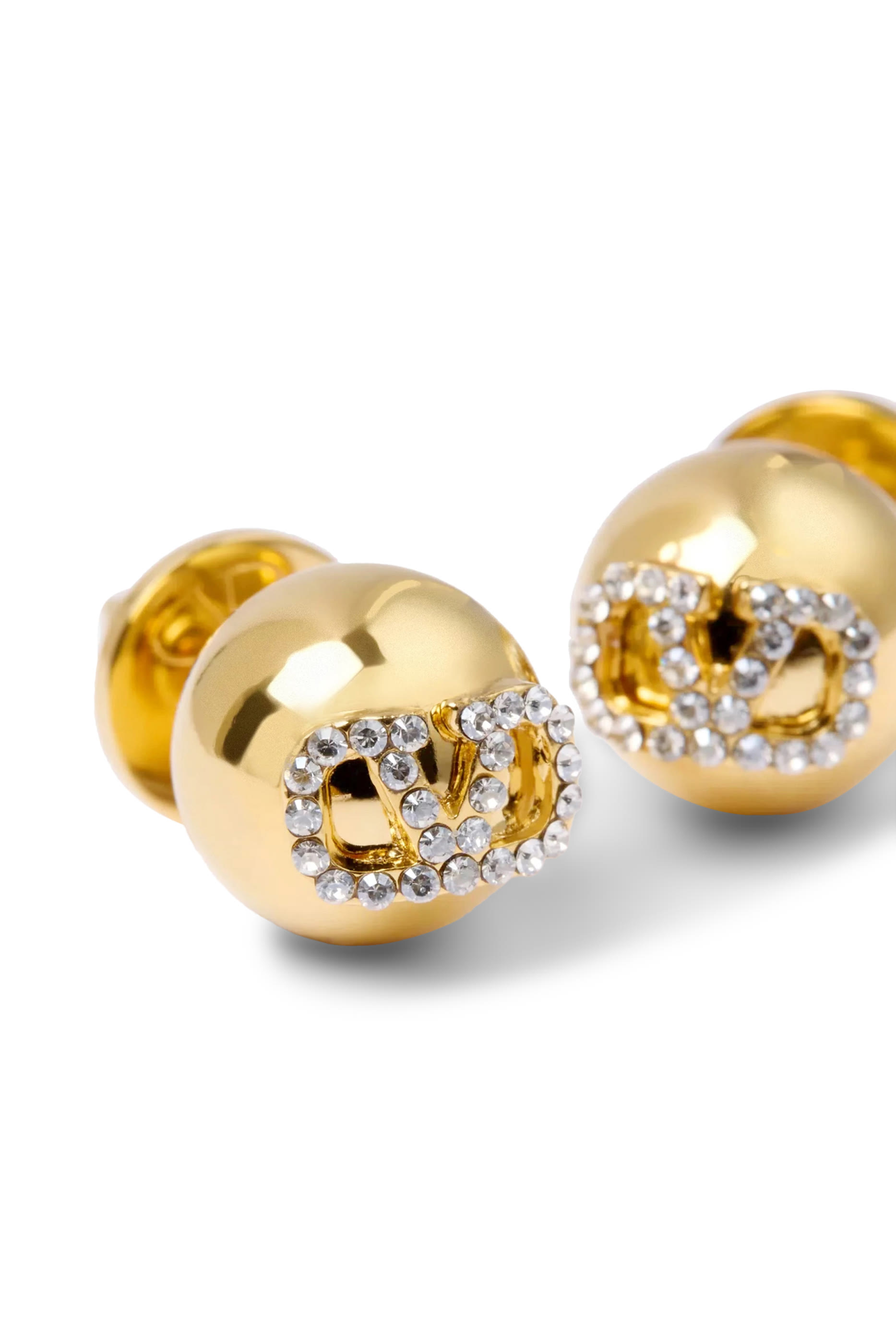 VLOGO Signature Metal and Swarovski® Crystal Earrings