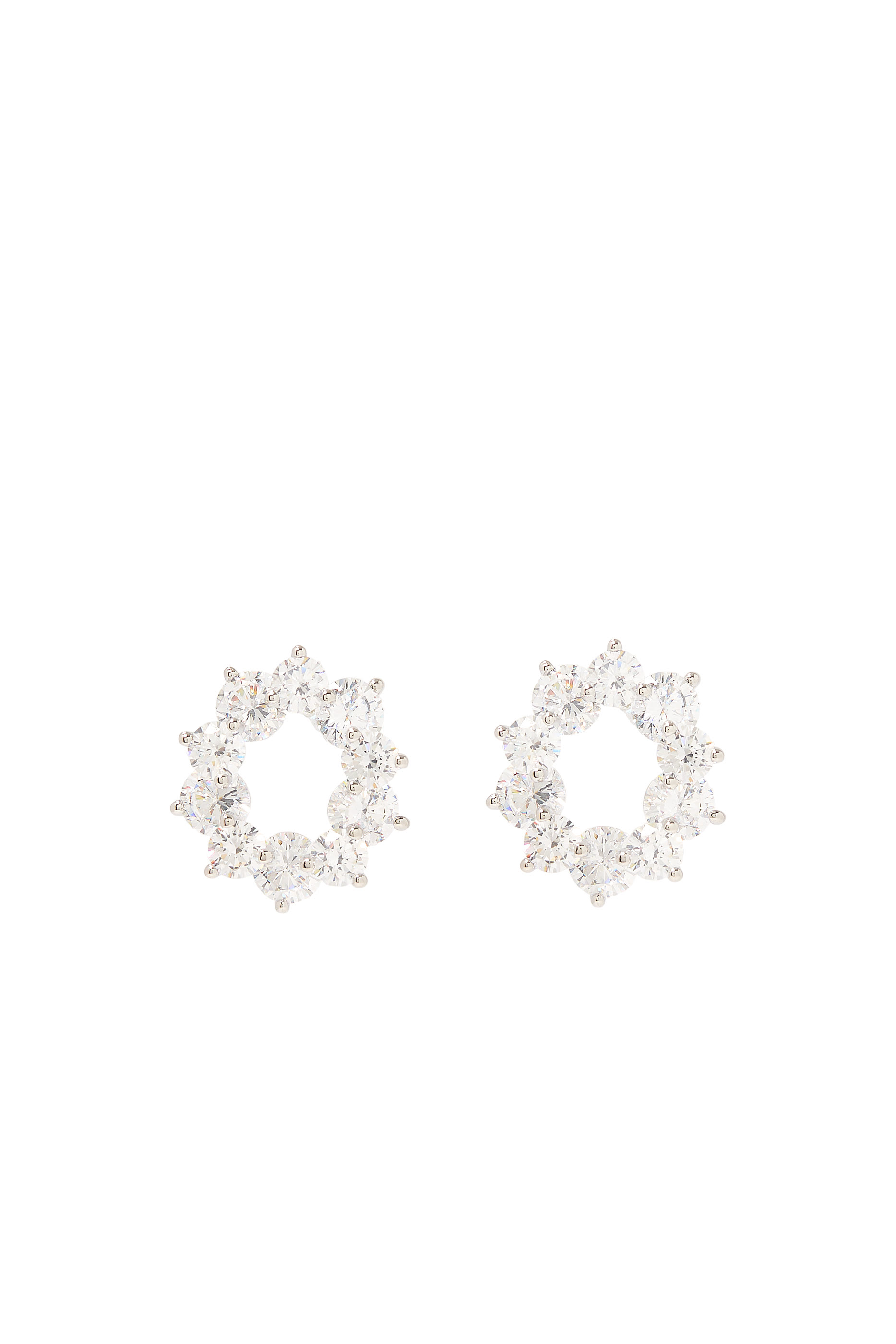 Crystal Flower Shaped Studs