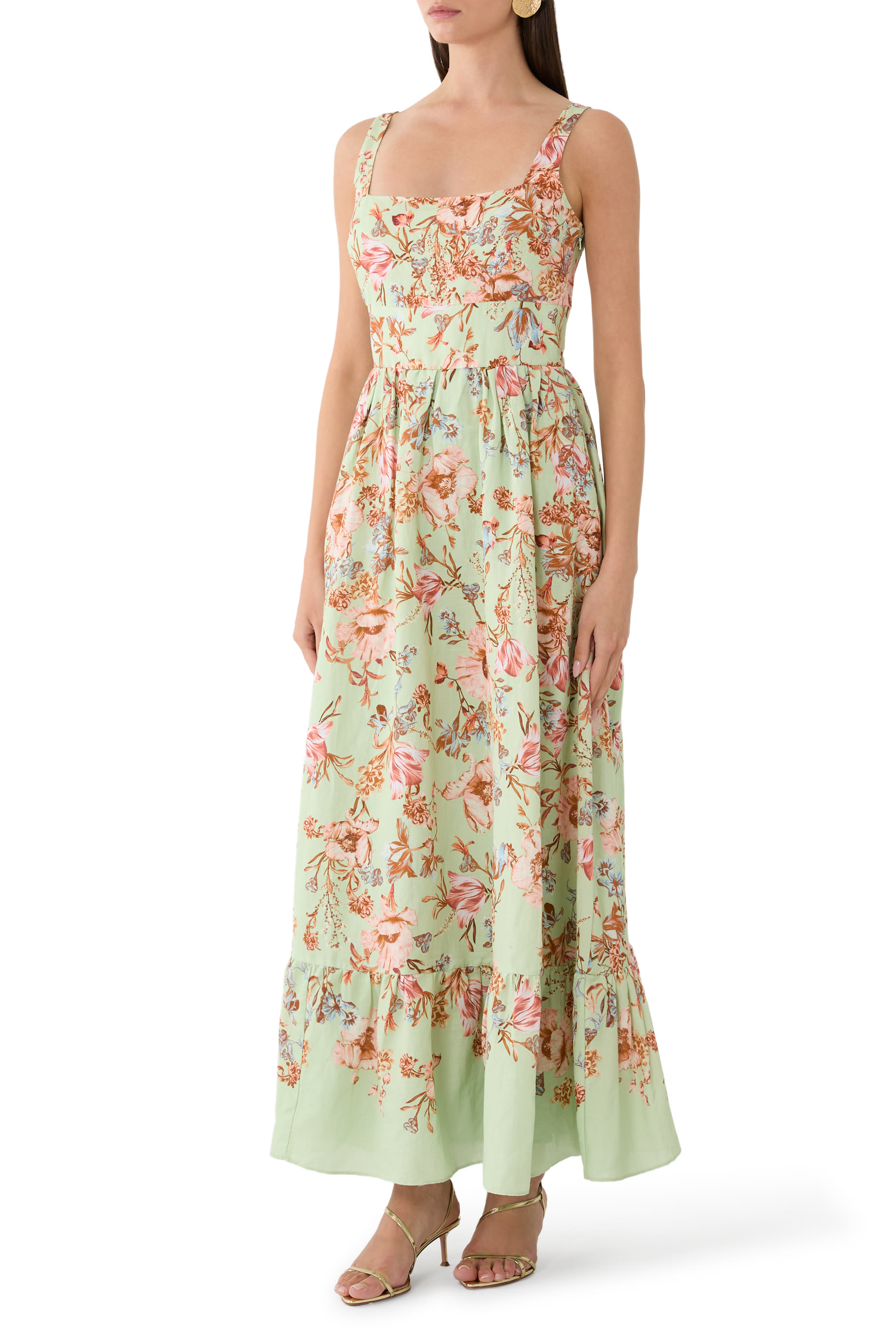  Ezra Corset Midi Dress 