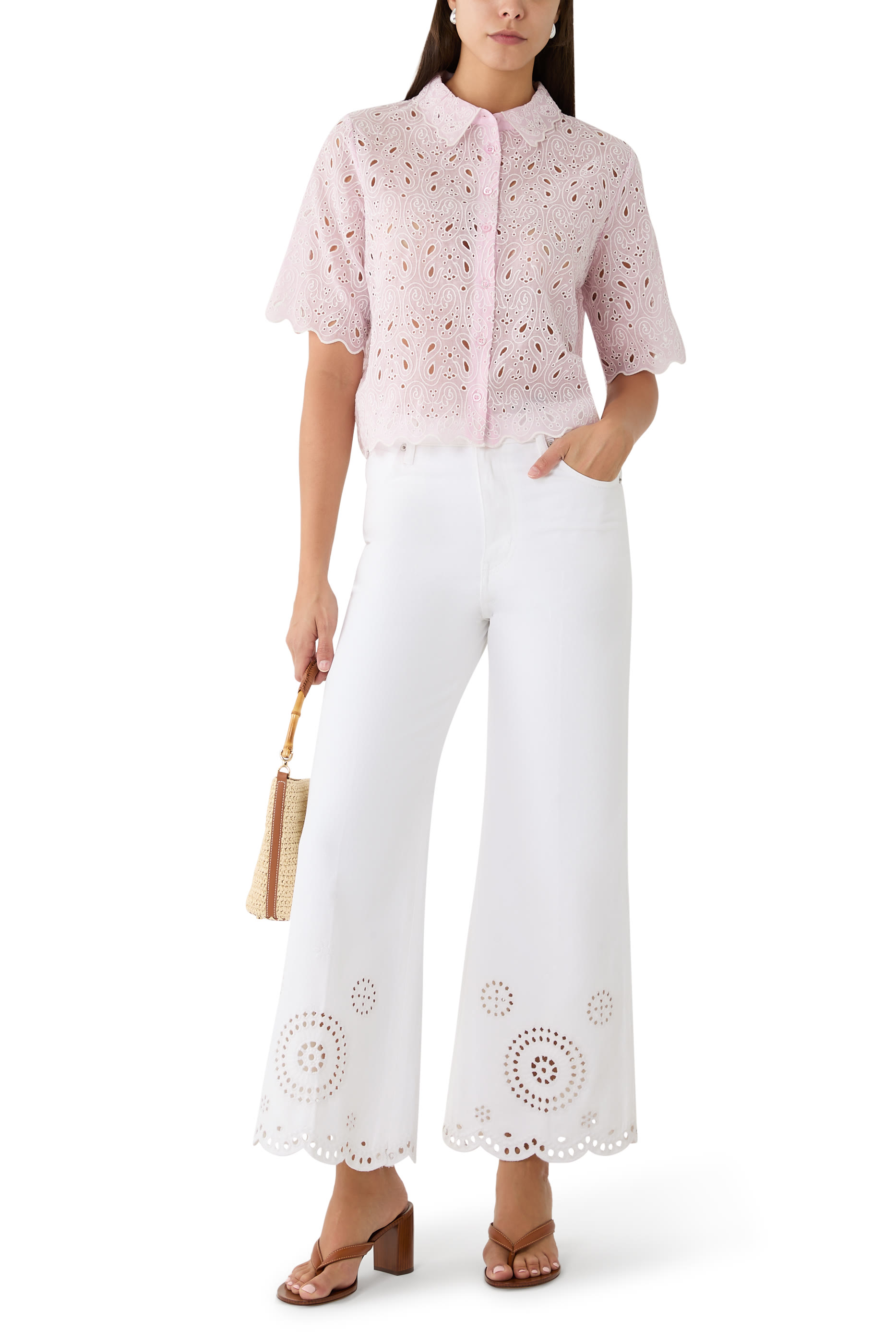 Paisley Eyelet Shirt 