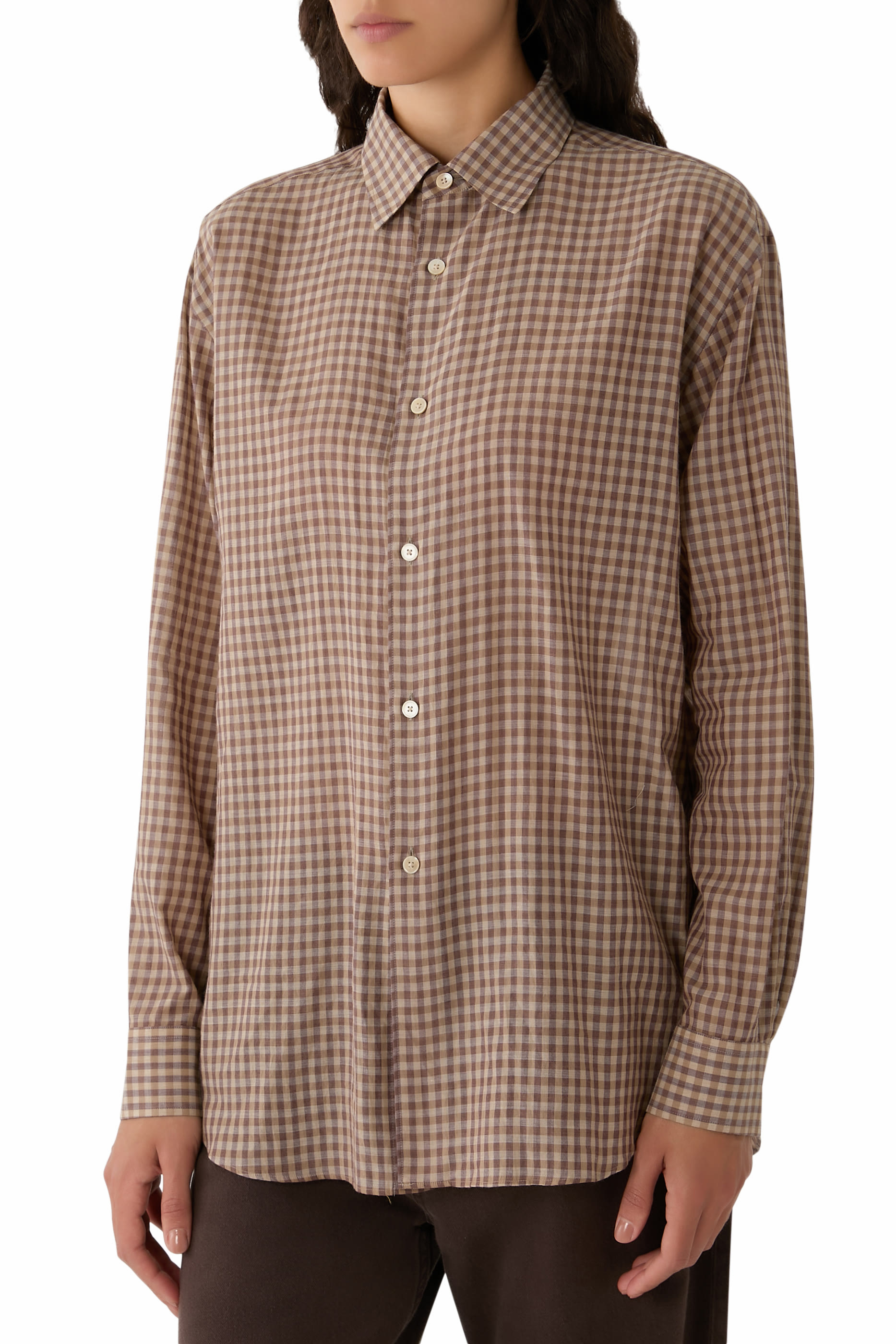 Light Cotton Check Shirt