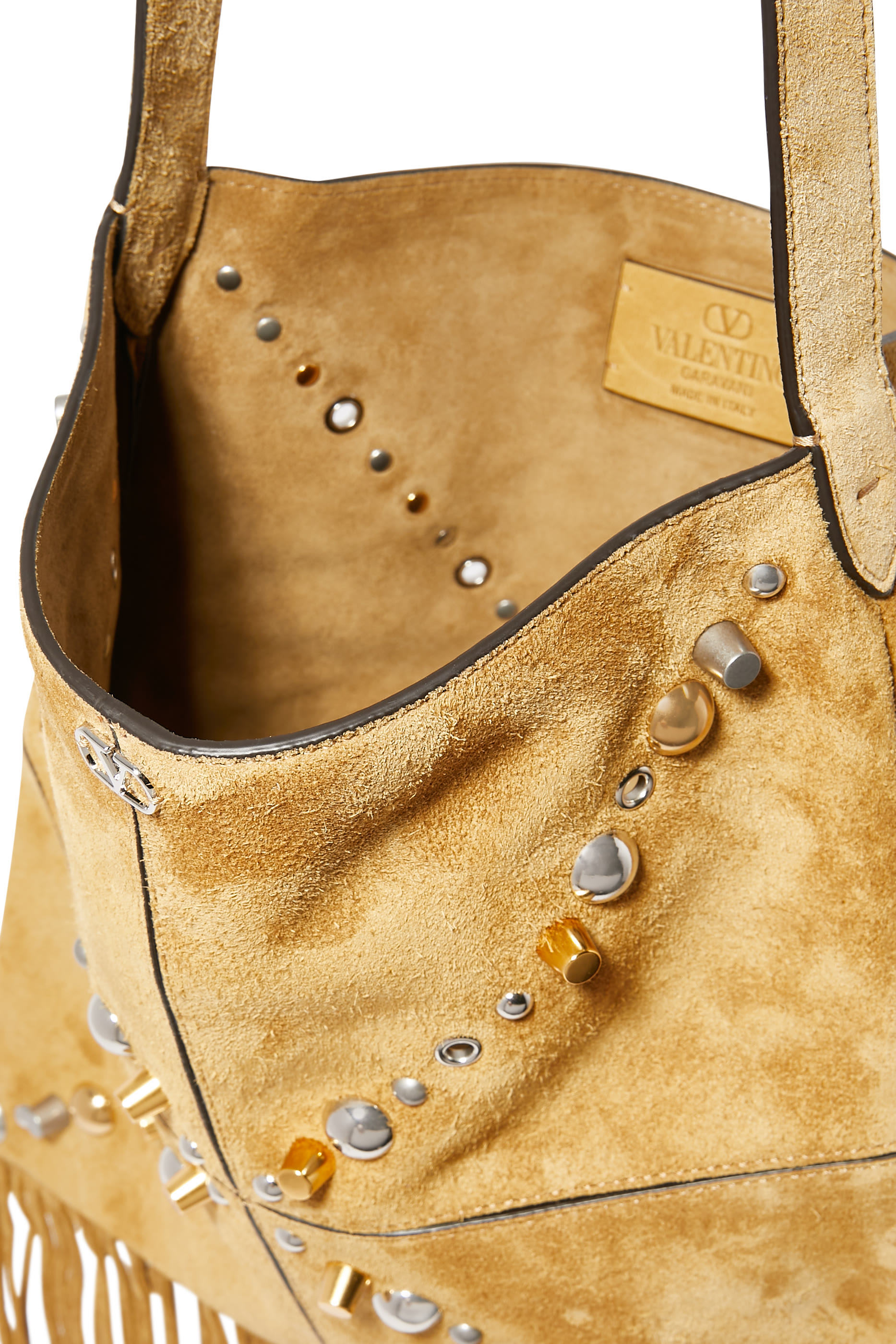 Nellc&ocirc;te Suede Shoulder Bag with Fringes