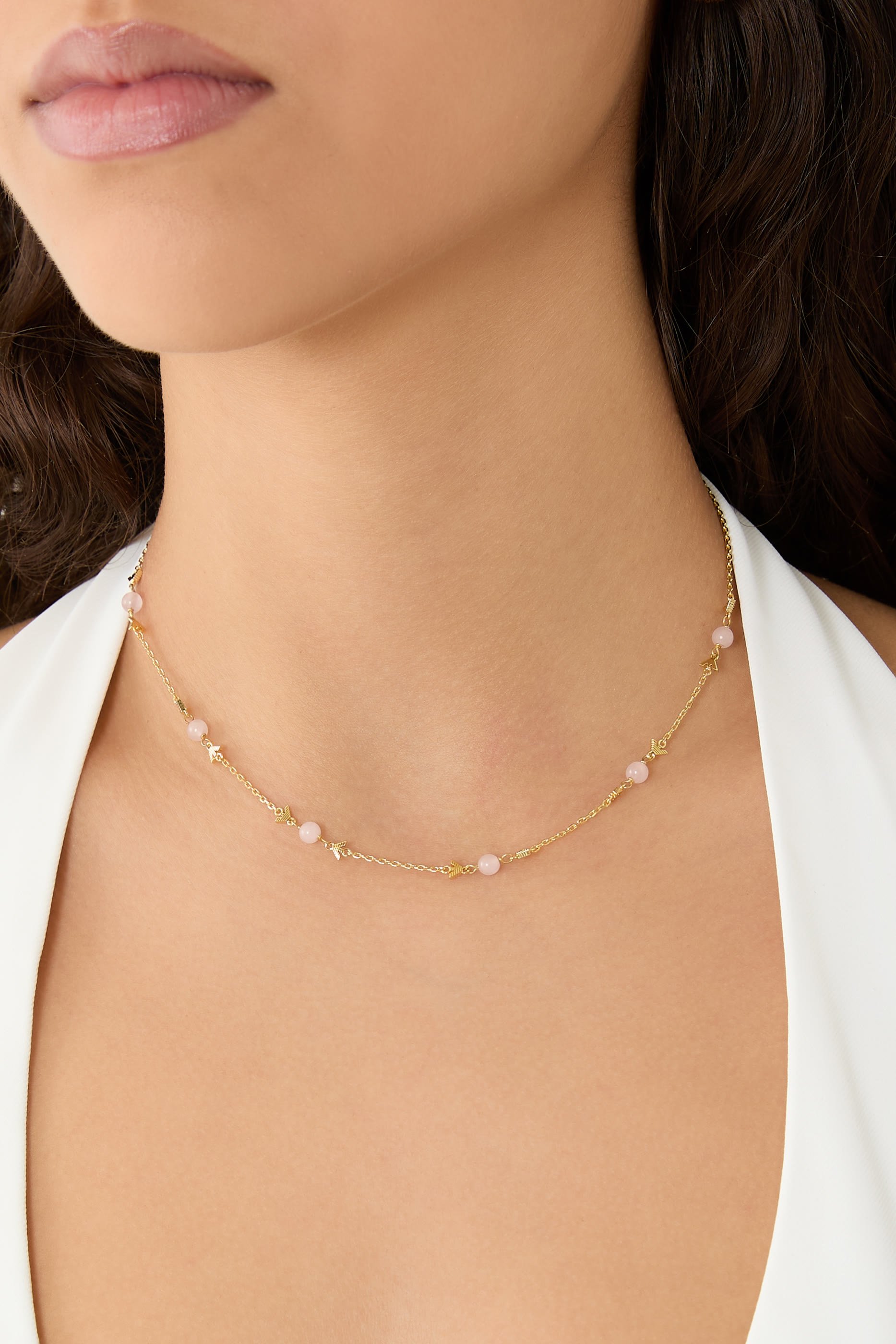 Station Necklace, Brass