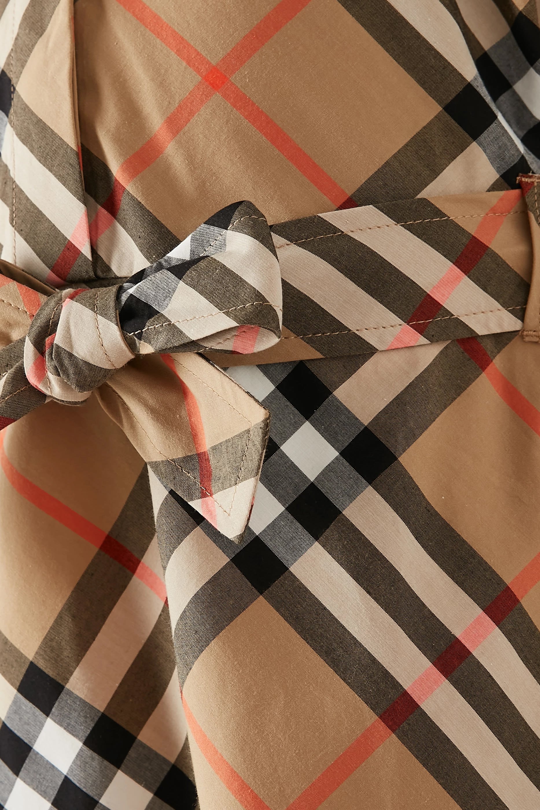 Kids Check Cotton Shirt Dress