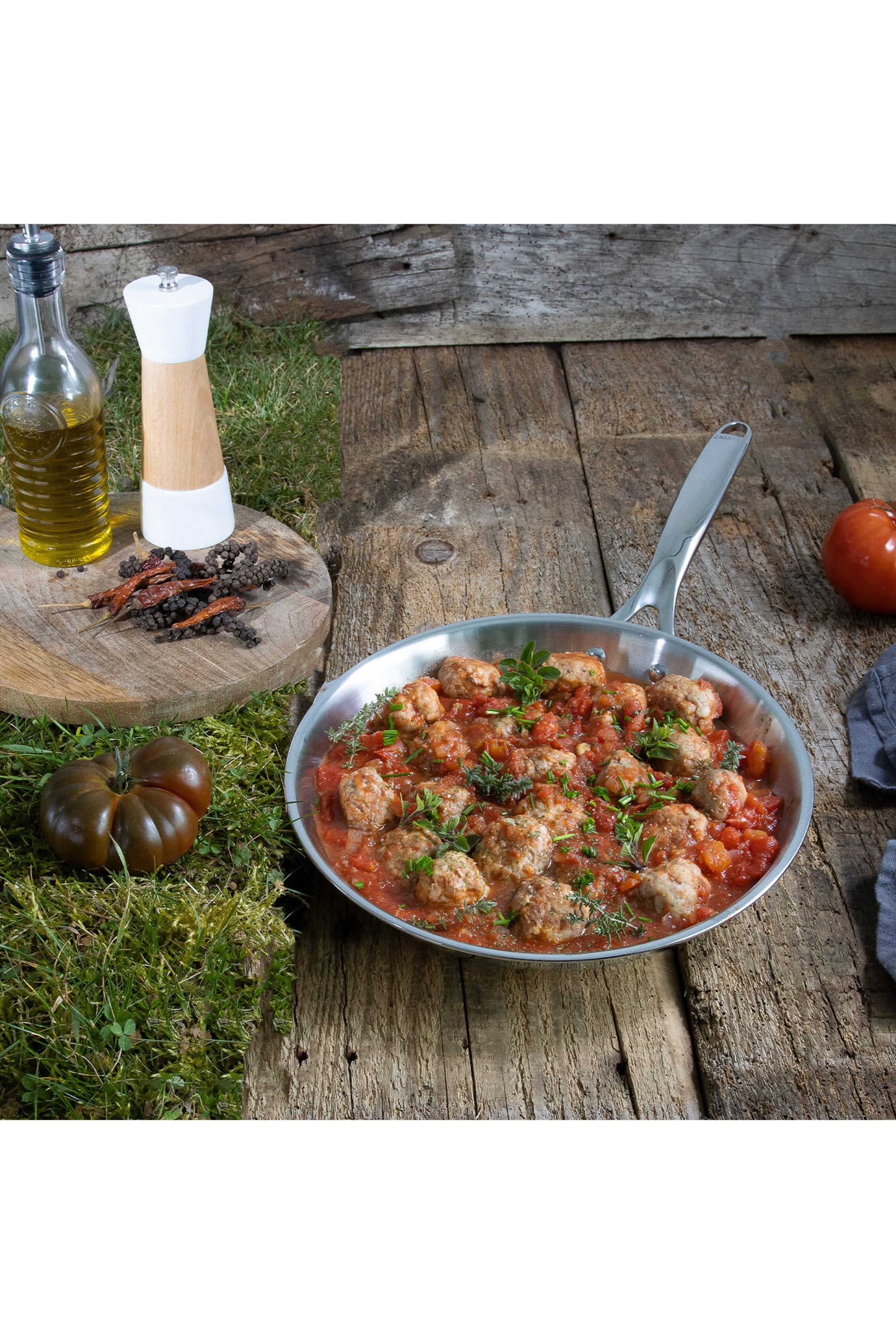 Castel Pro Multifry Pan with Fixed Handle