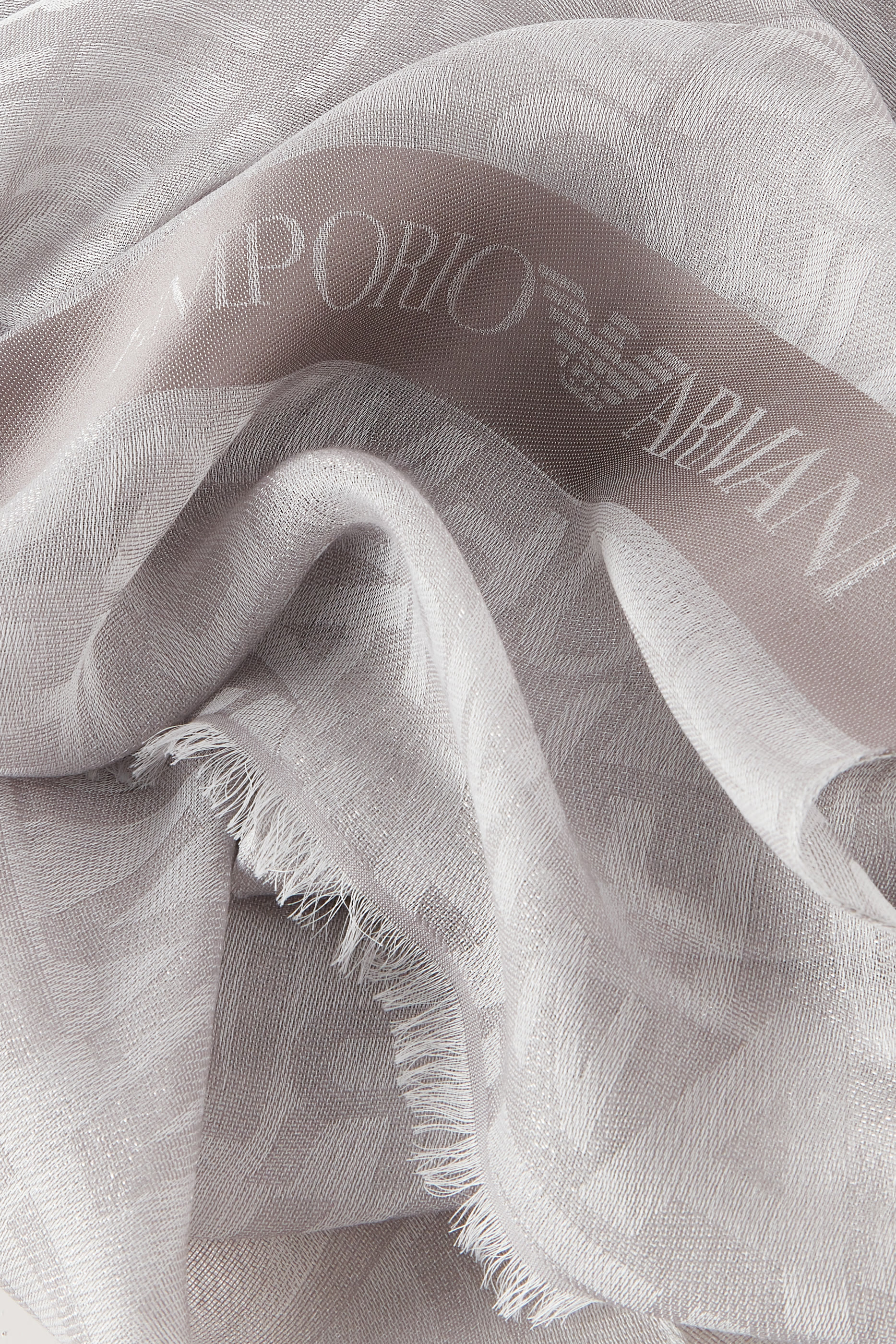 Modal Blend Stole with Lurex & Jacquard Lettering Scarf