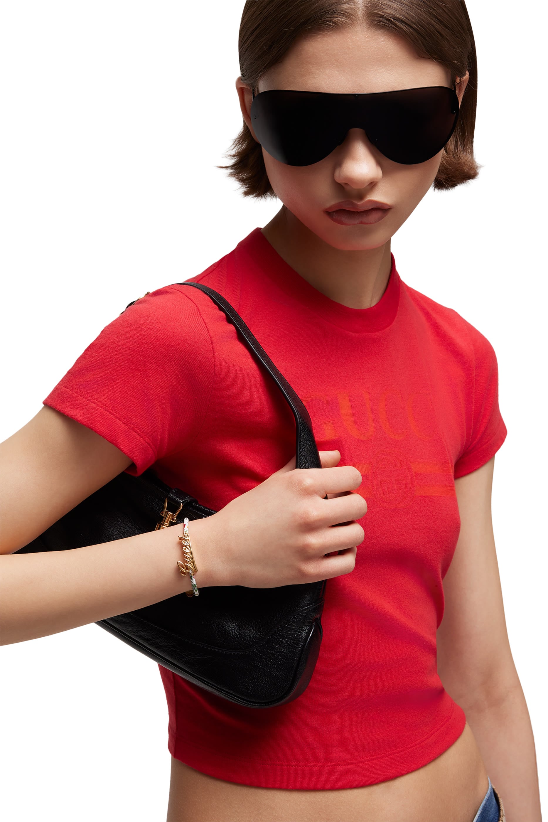 Leather Bracelet with Logo Script