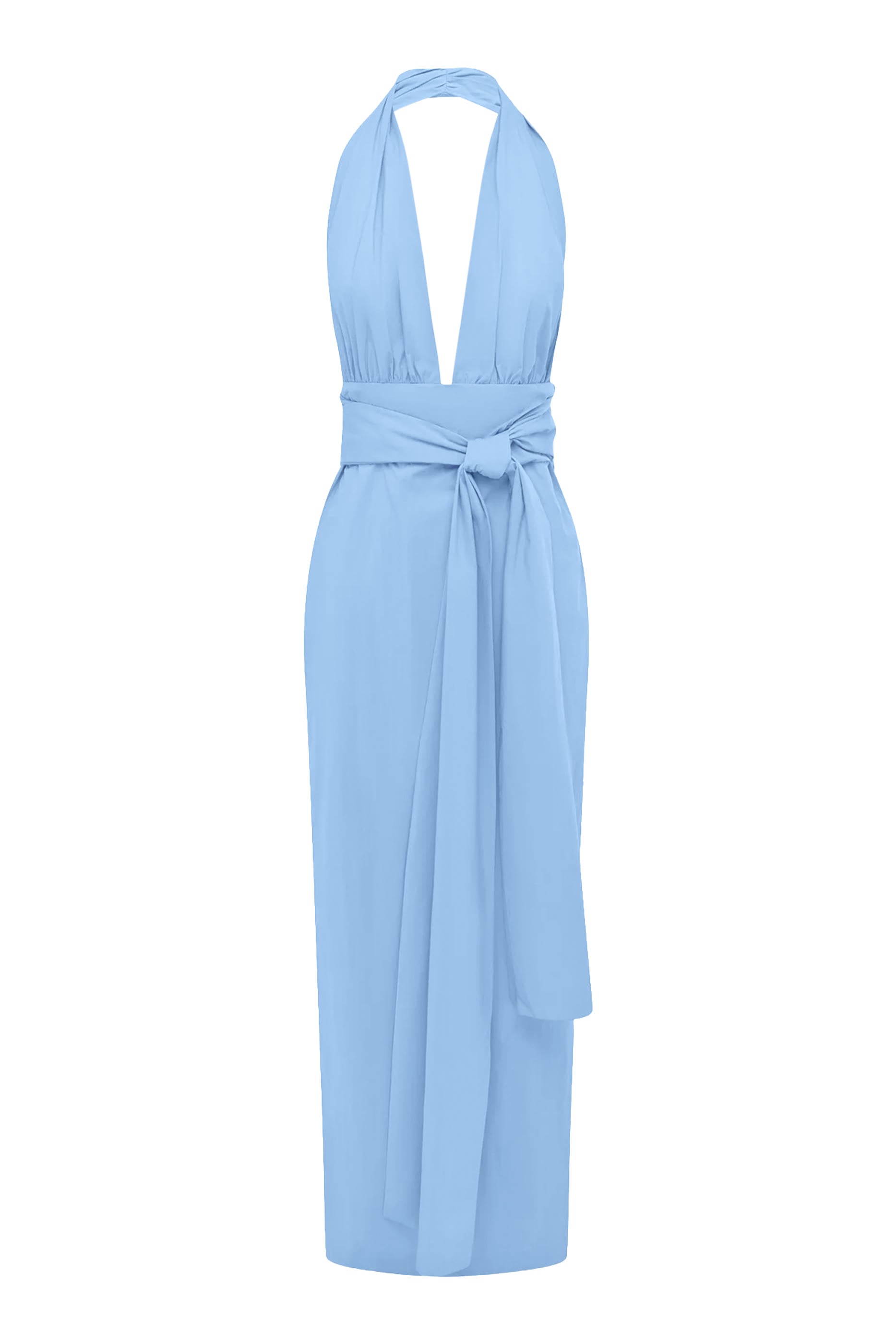 Campbell Halter Plunged Maxi Dress