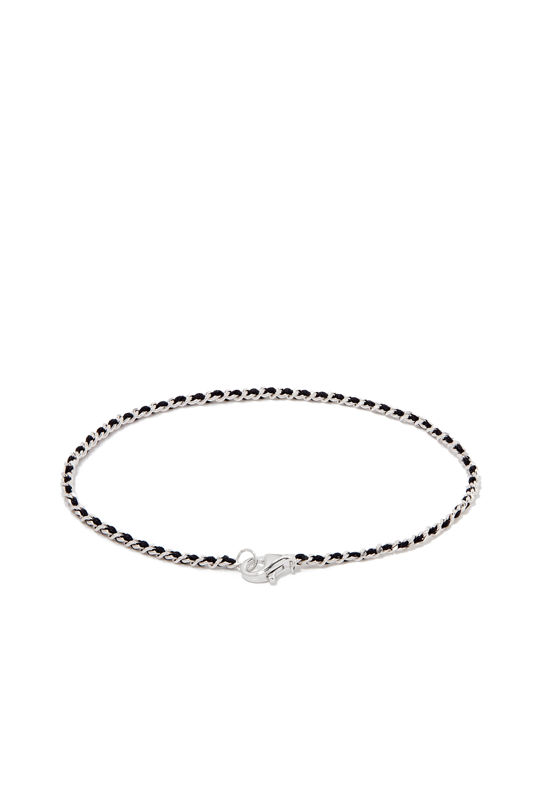 Braided Chain Bracelet in Sterling Silver