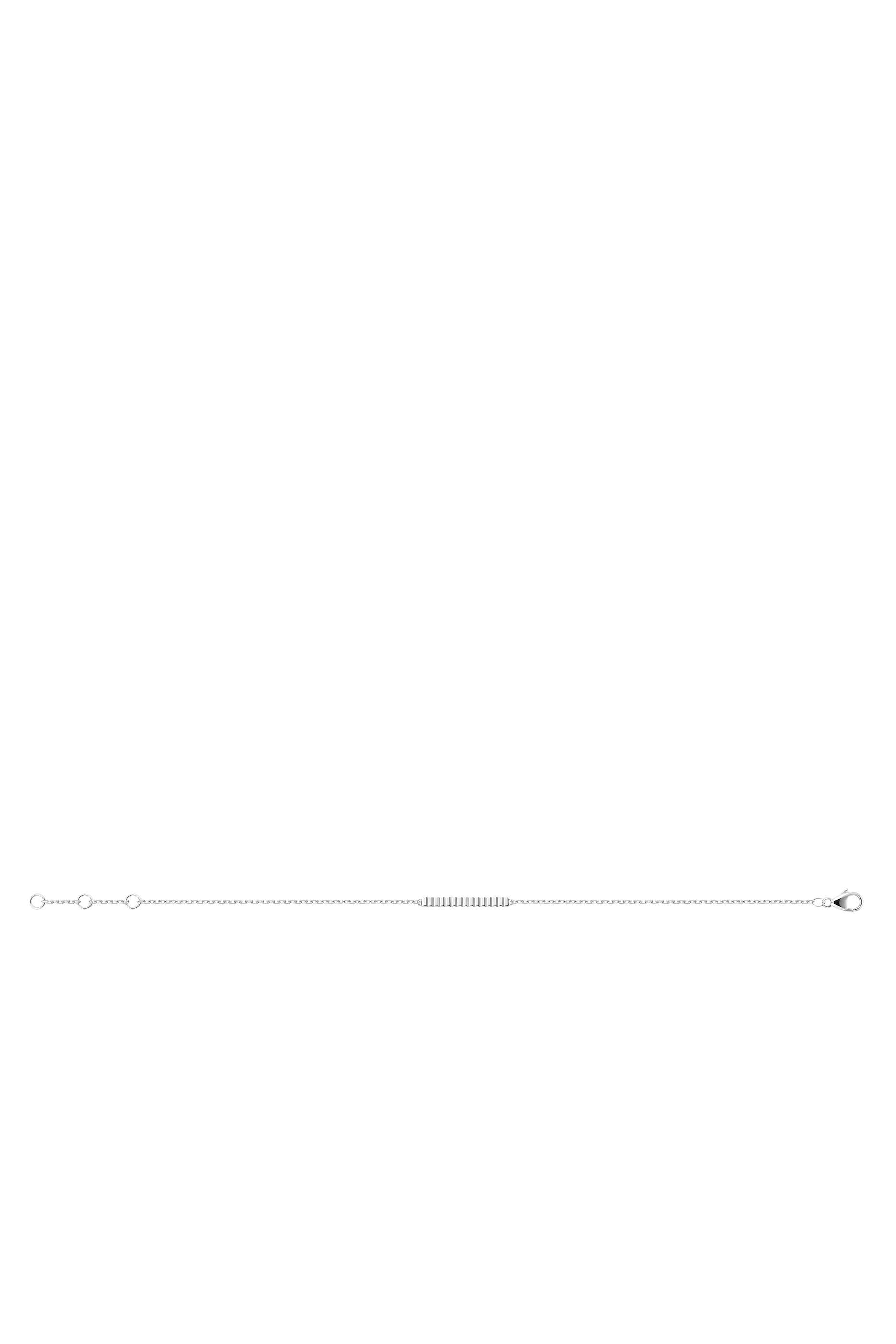 Quatre Grosgrain Chain Bracelet, 18K White Gold