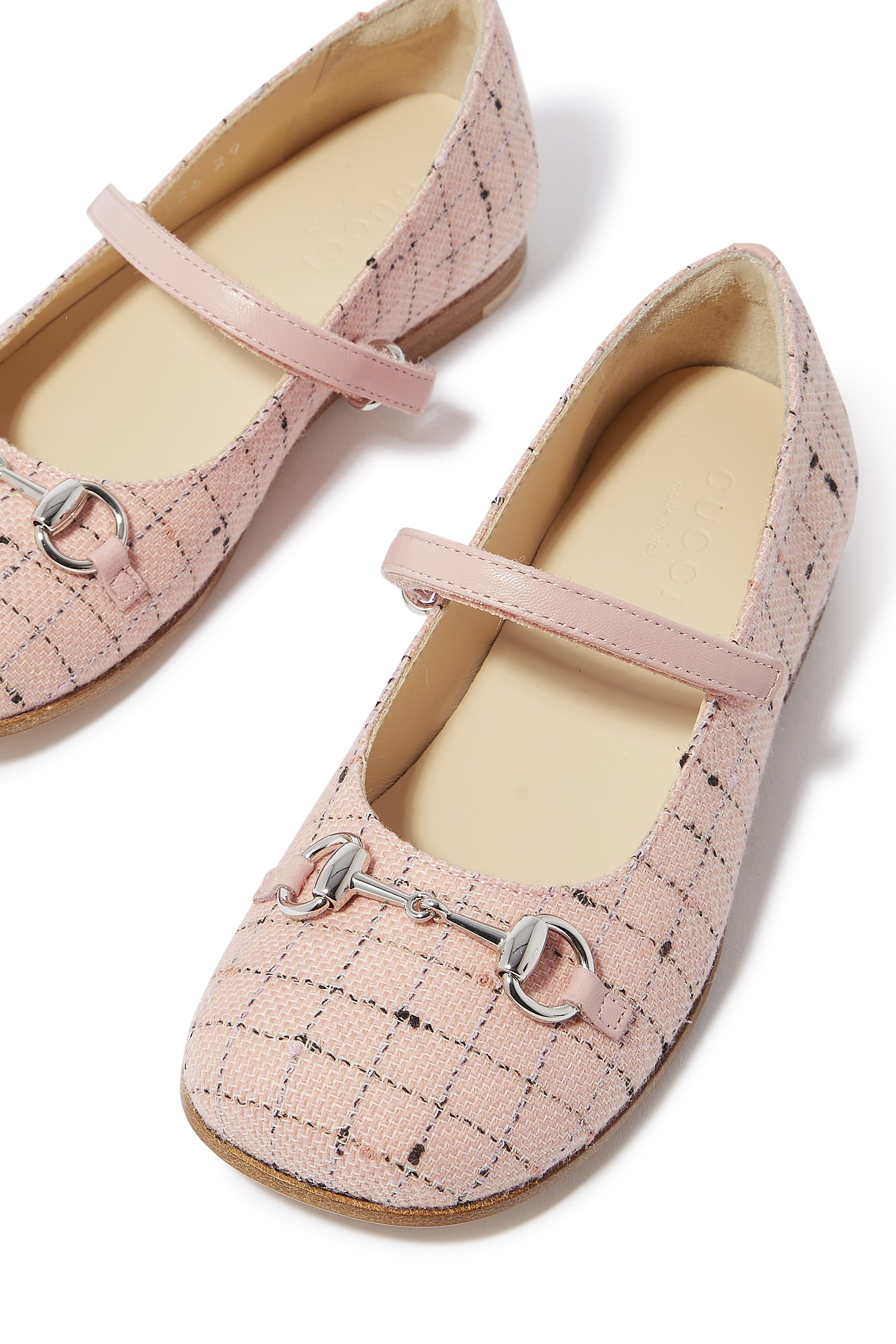 Kids Check Ballerina Shoes