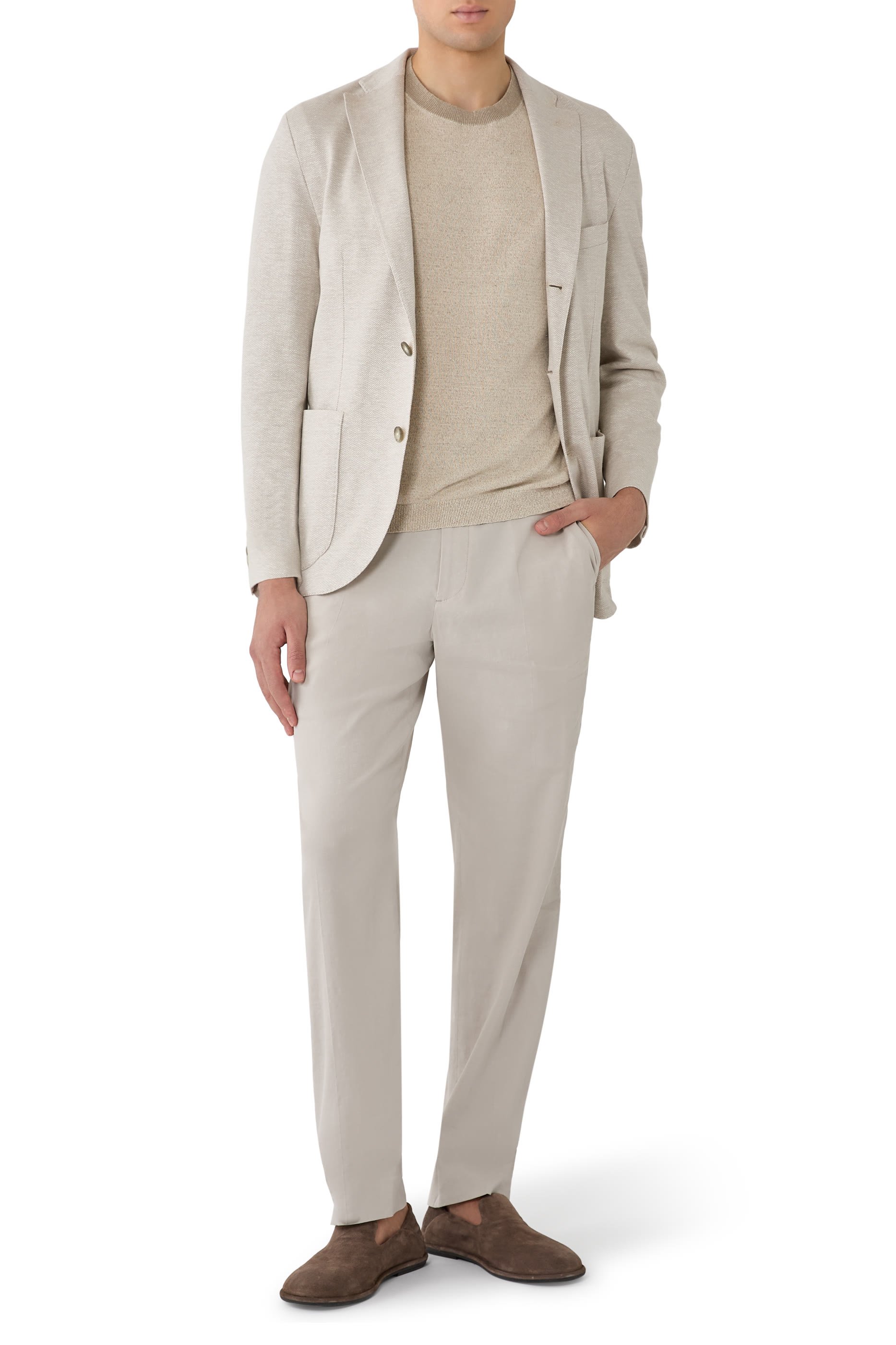 Crewneck Silk Linen T-Shirt