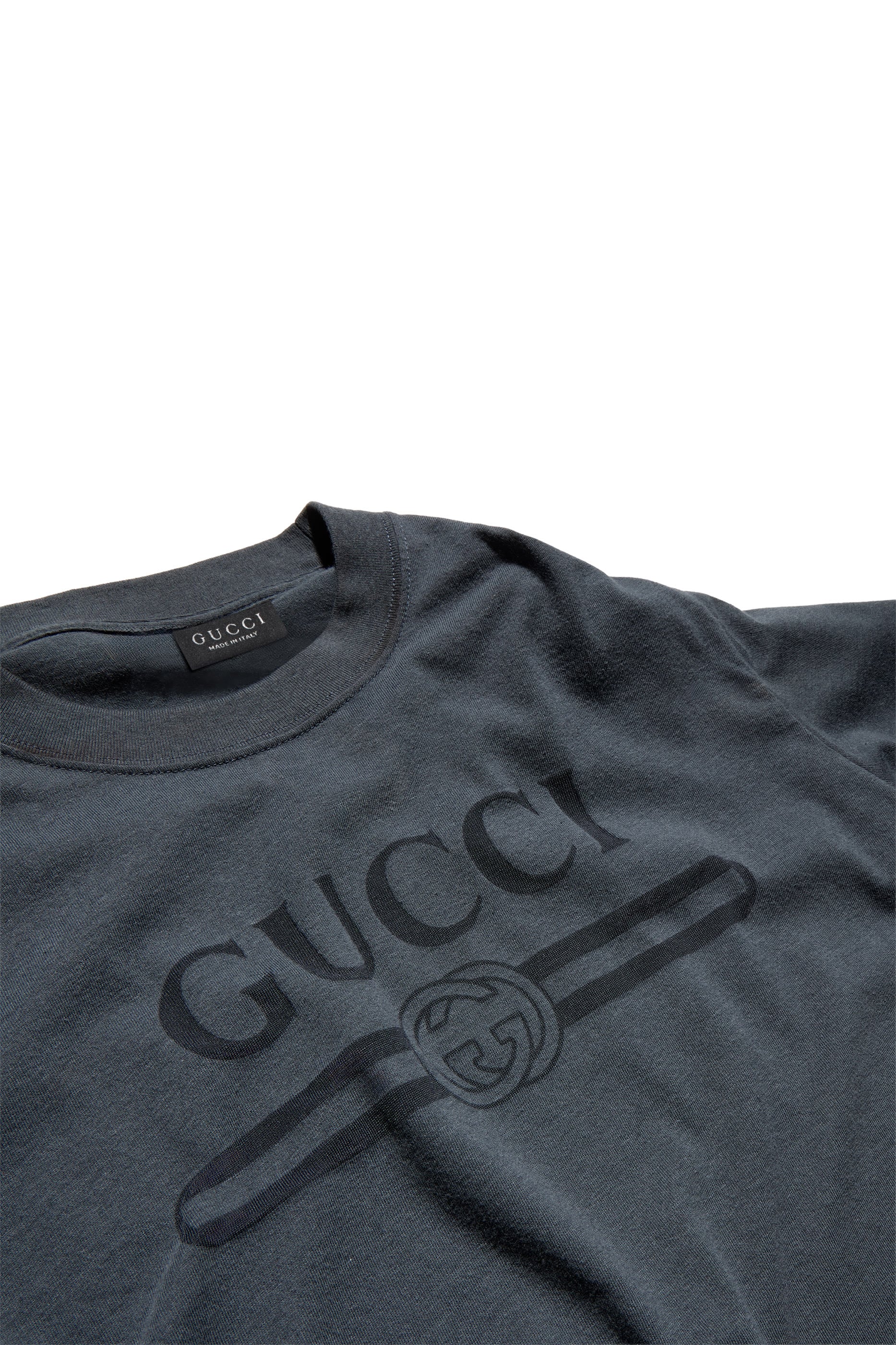 Cotton Jersey T-Shirt with Devor&eacute; Detail