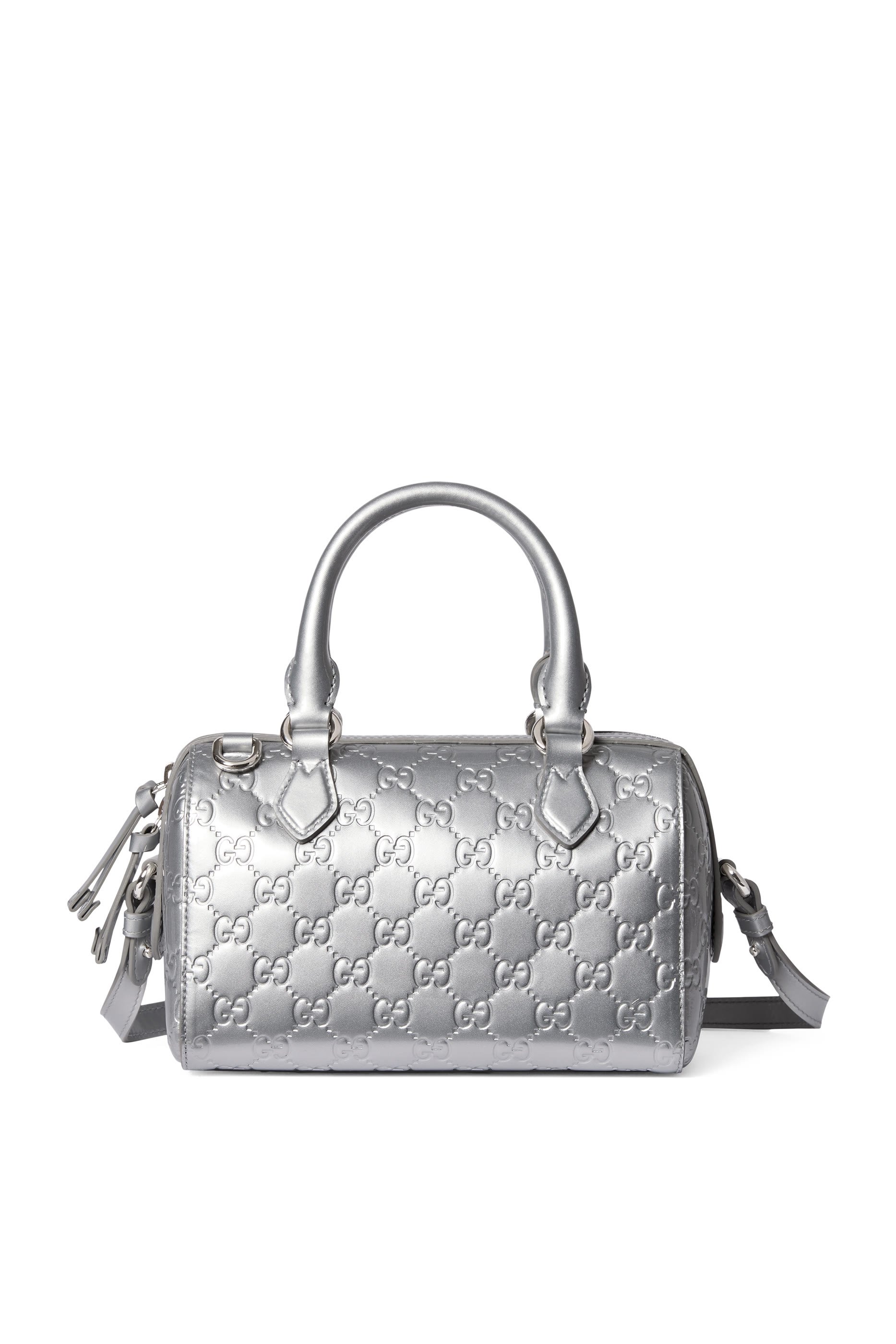 GG Emblem Small Boston Bag