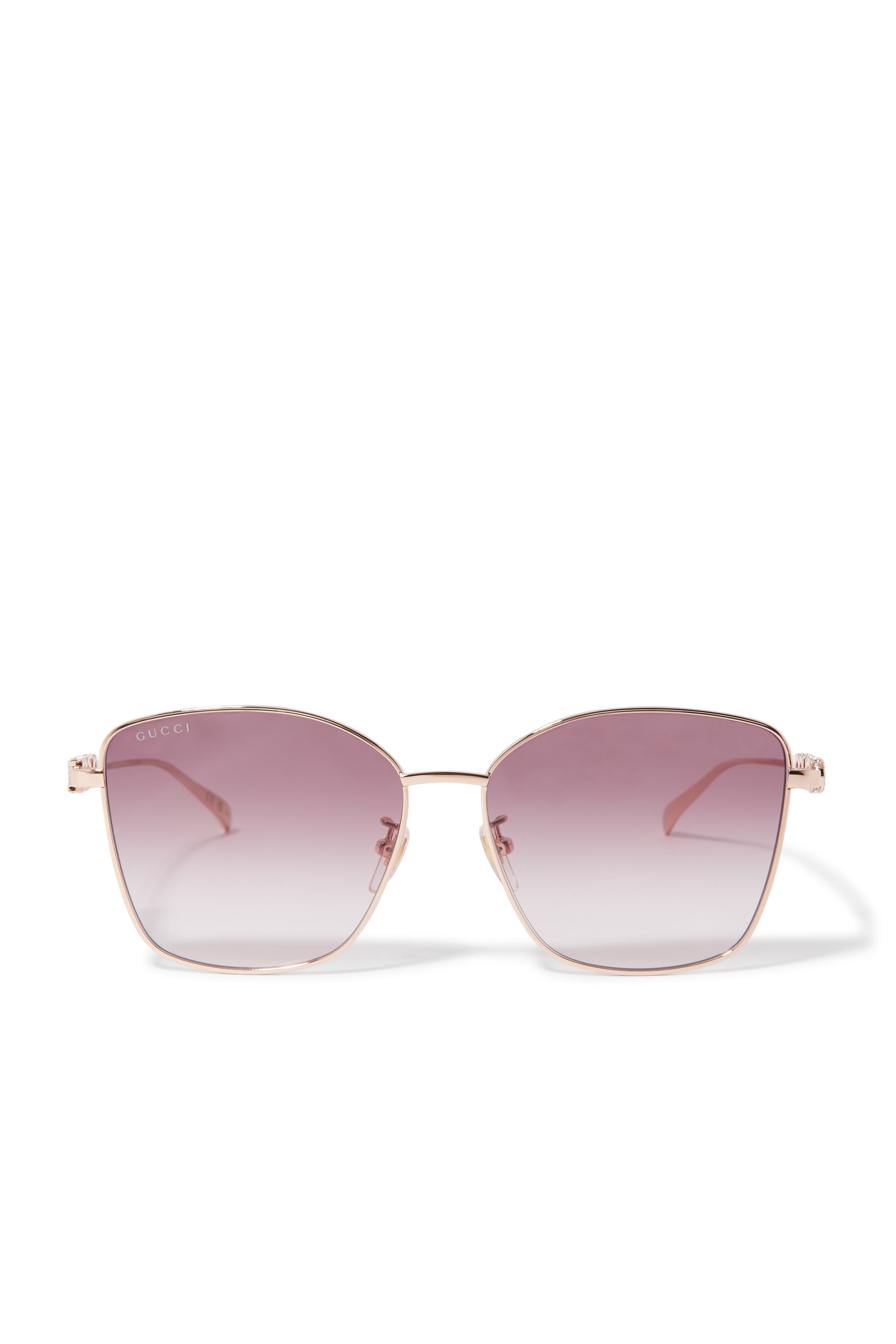 Low Nose Bridge Fit Butterfly Sunglasses