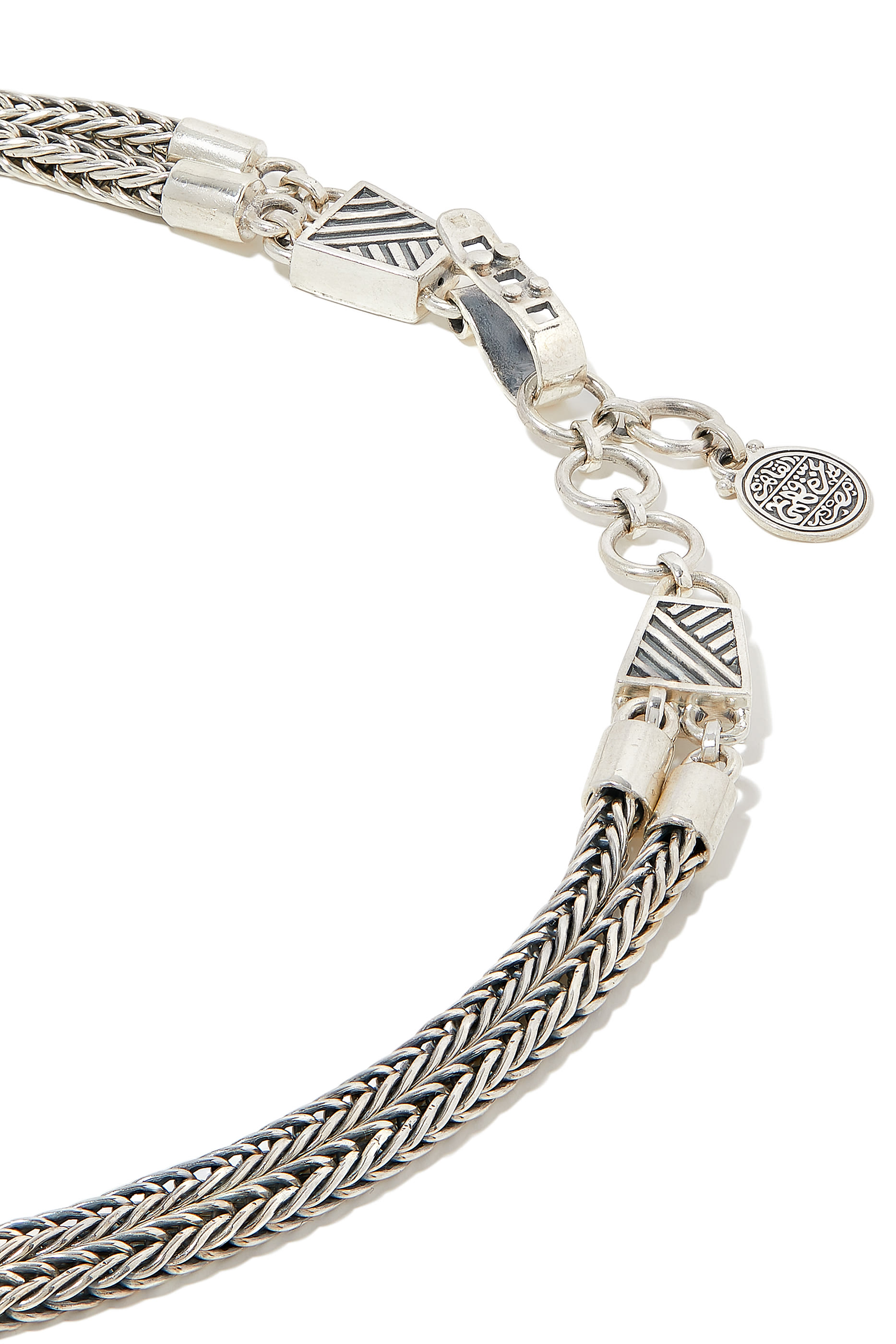 Khalil Gibran Necklace, 18K Yellow Gold & SS Nur Garnet