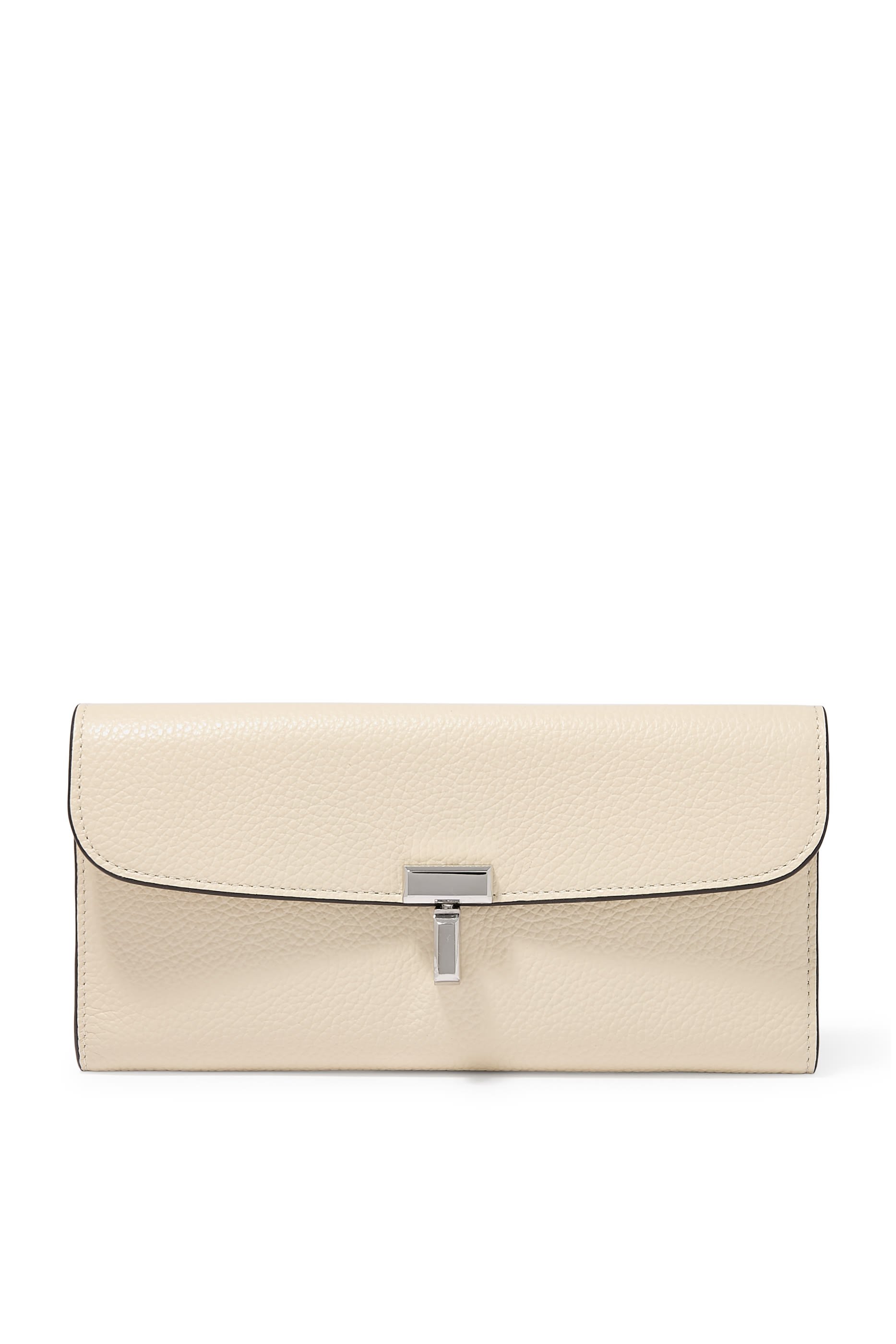  T-Lock Grained-Leather Wallet