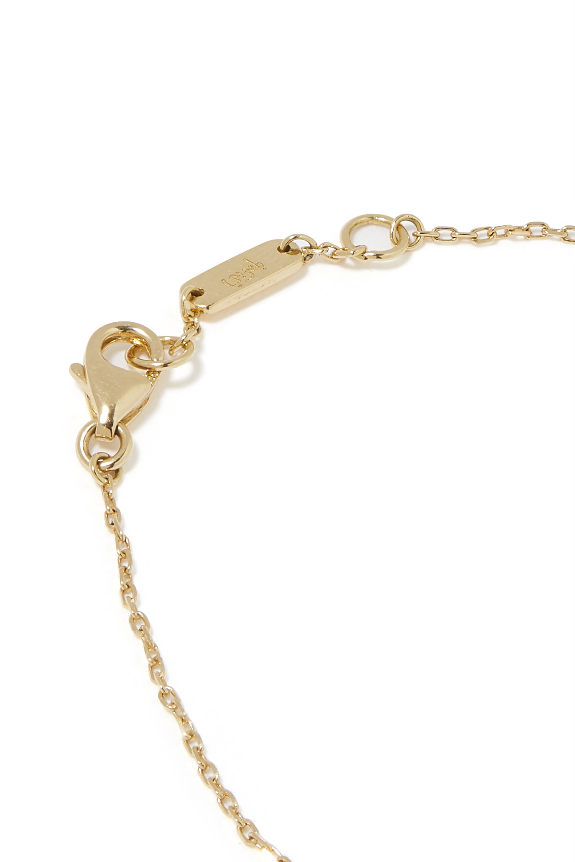 Mina Eye and Letter Bracelet, 18k Yellow Gold