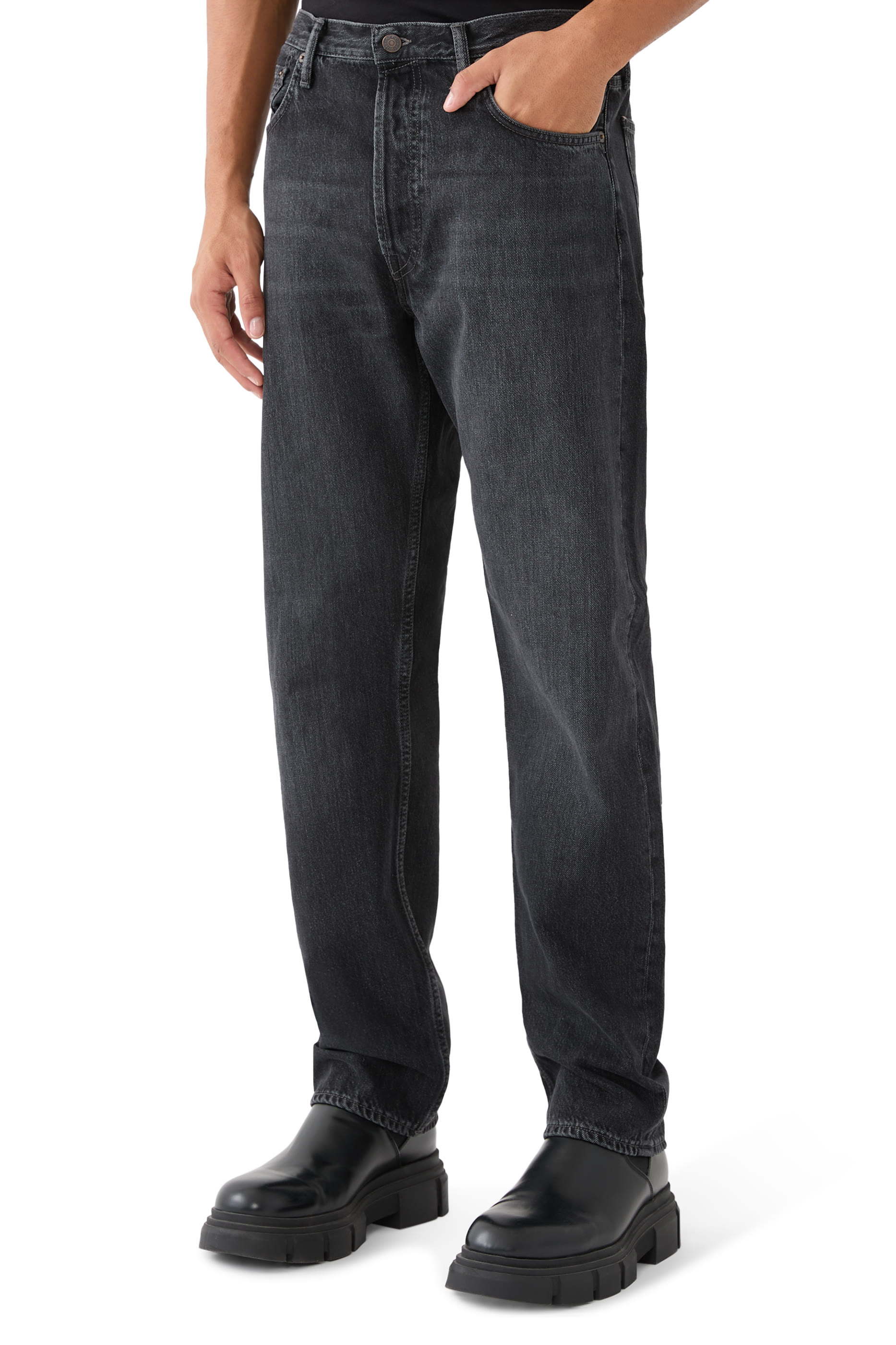 1996 Vintage Black Regular Fit Jeans