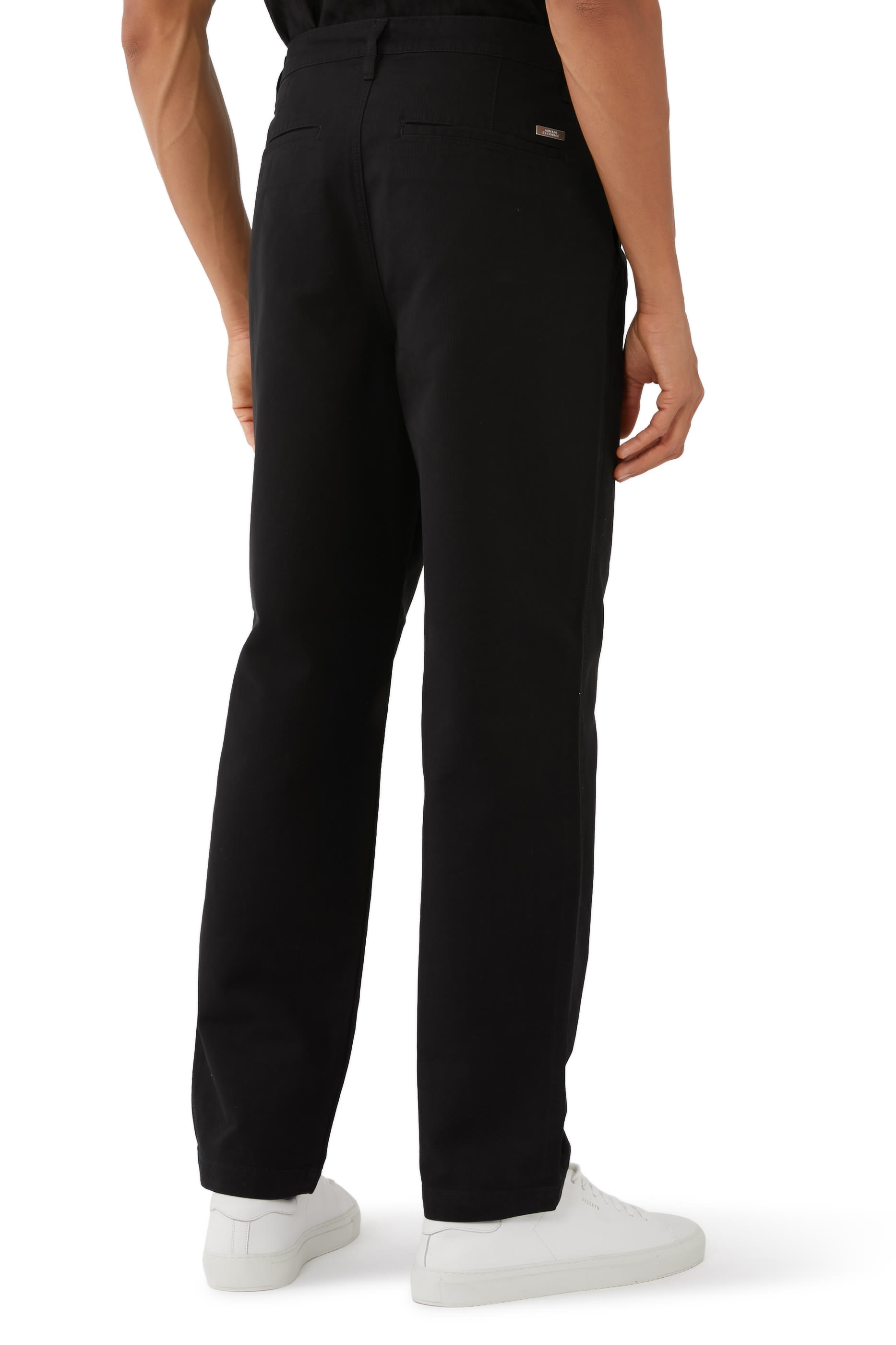Grid AX Logo Formal Pants